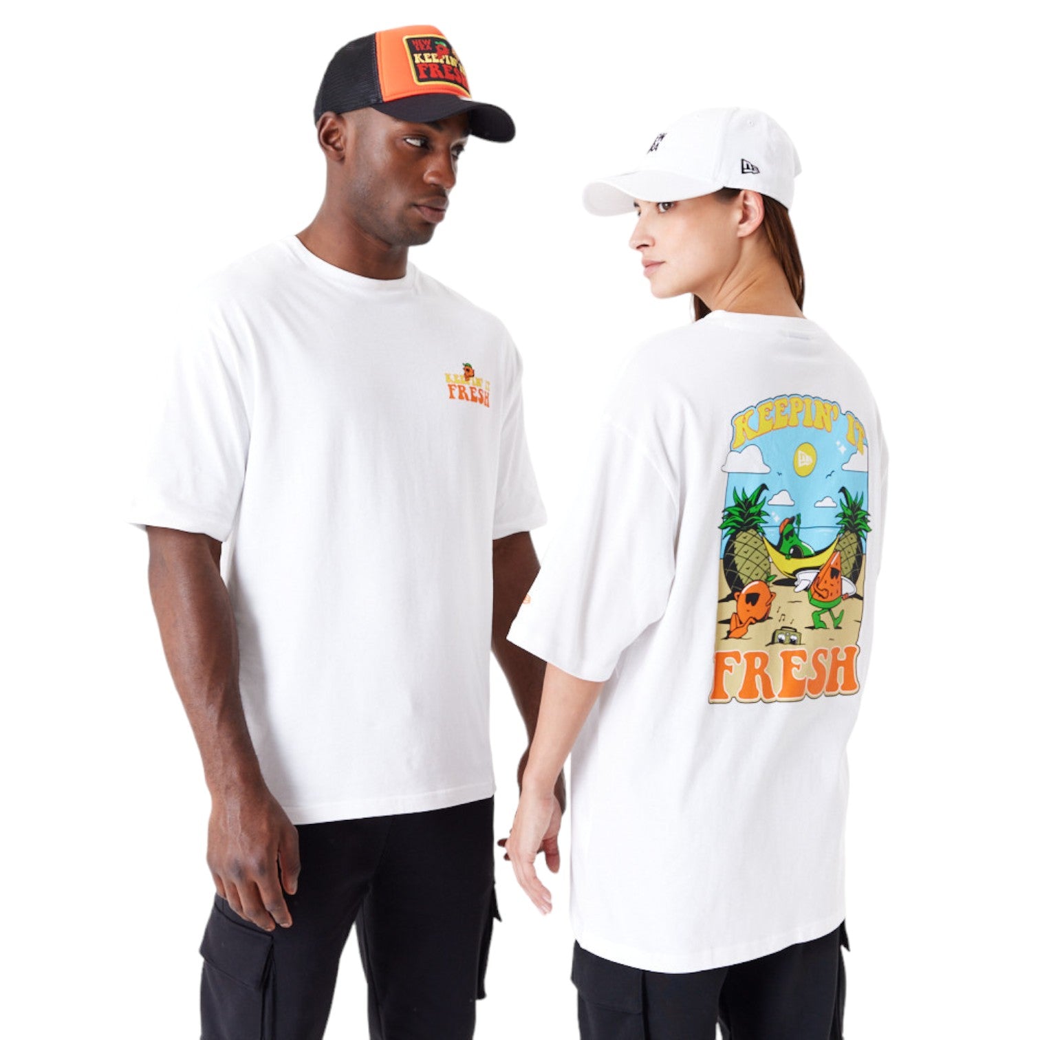 T-Shirt Oversize New Era Fruit Graphic
