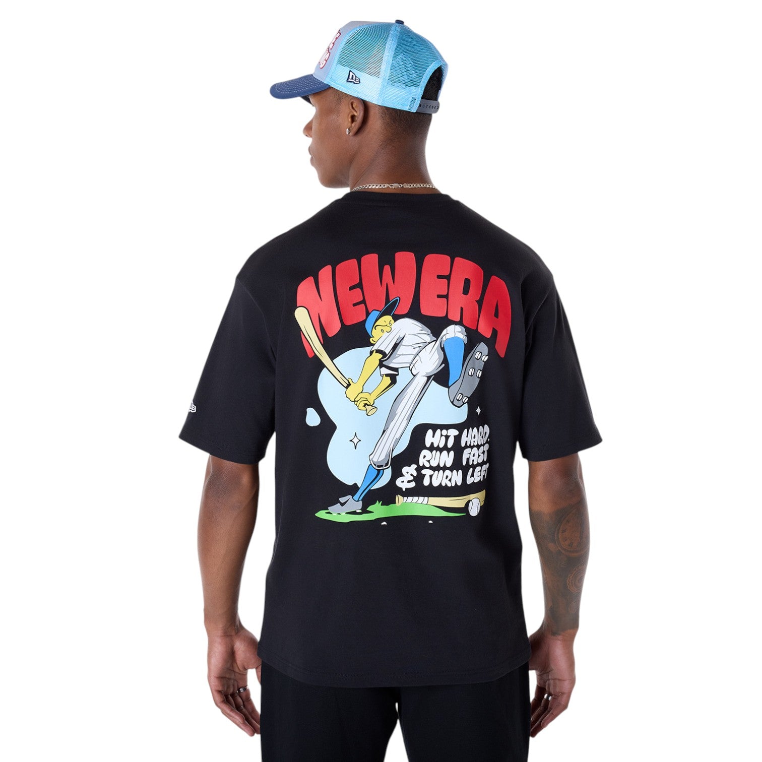 T-shirt Baseball Black