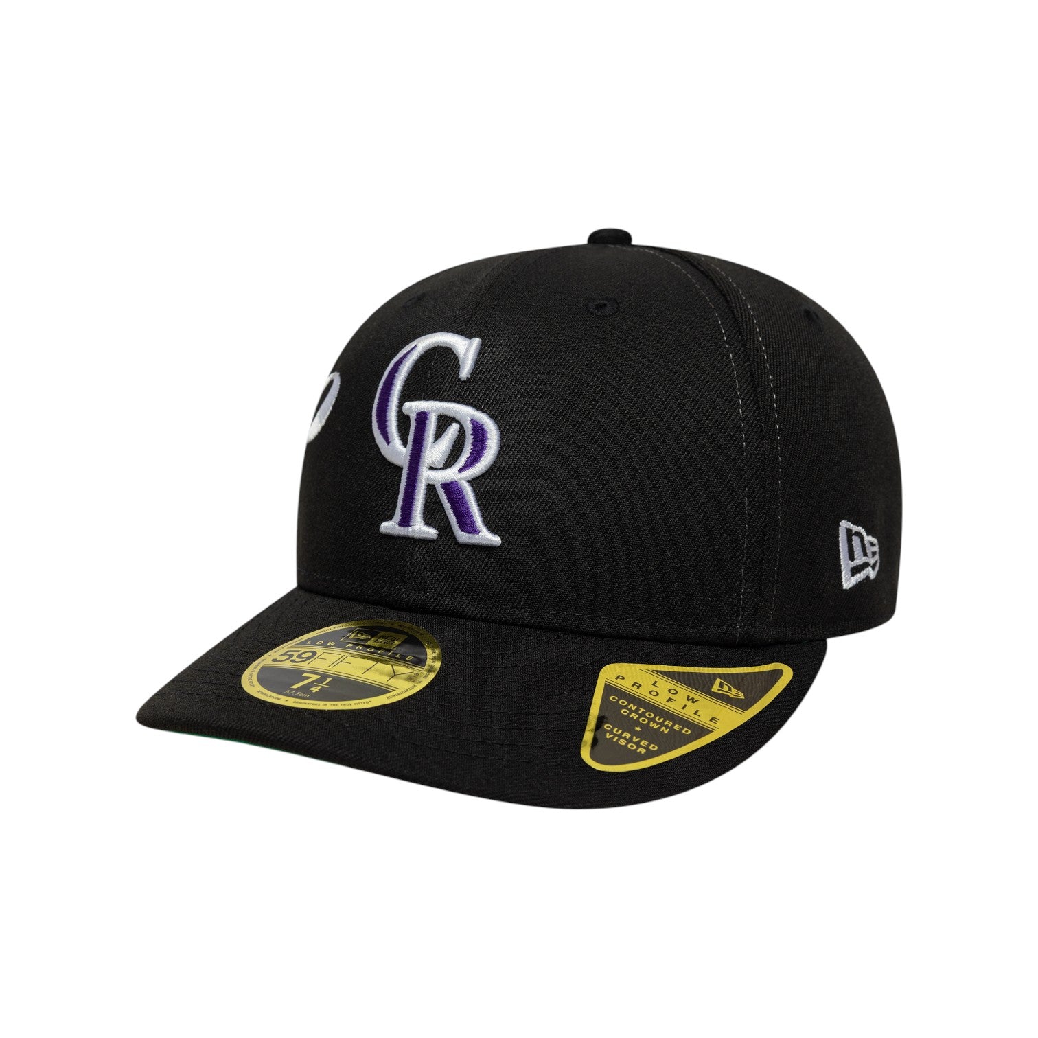 59FIFITY Fitted Low Profile Colorado Rockies MLB Est Script Black