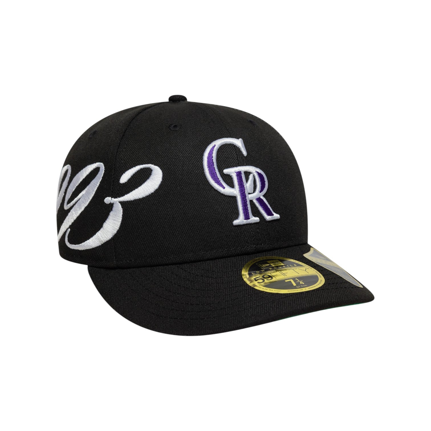 59FIFITY Fitted Low Profile Colorado Rockies MLB Est Script Black