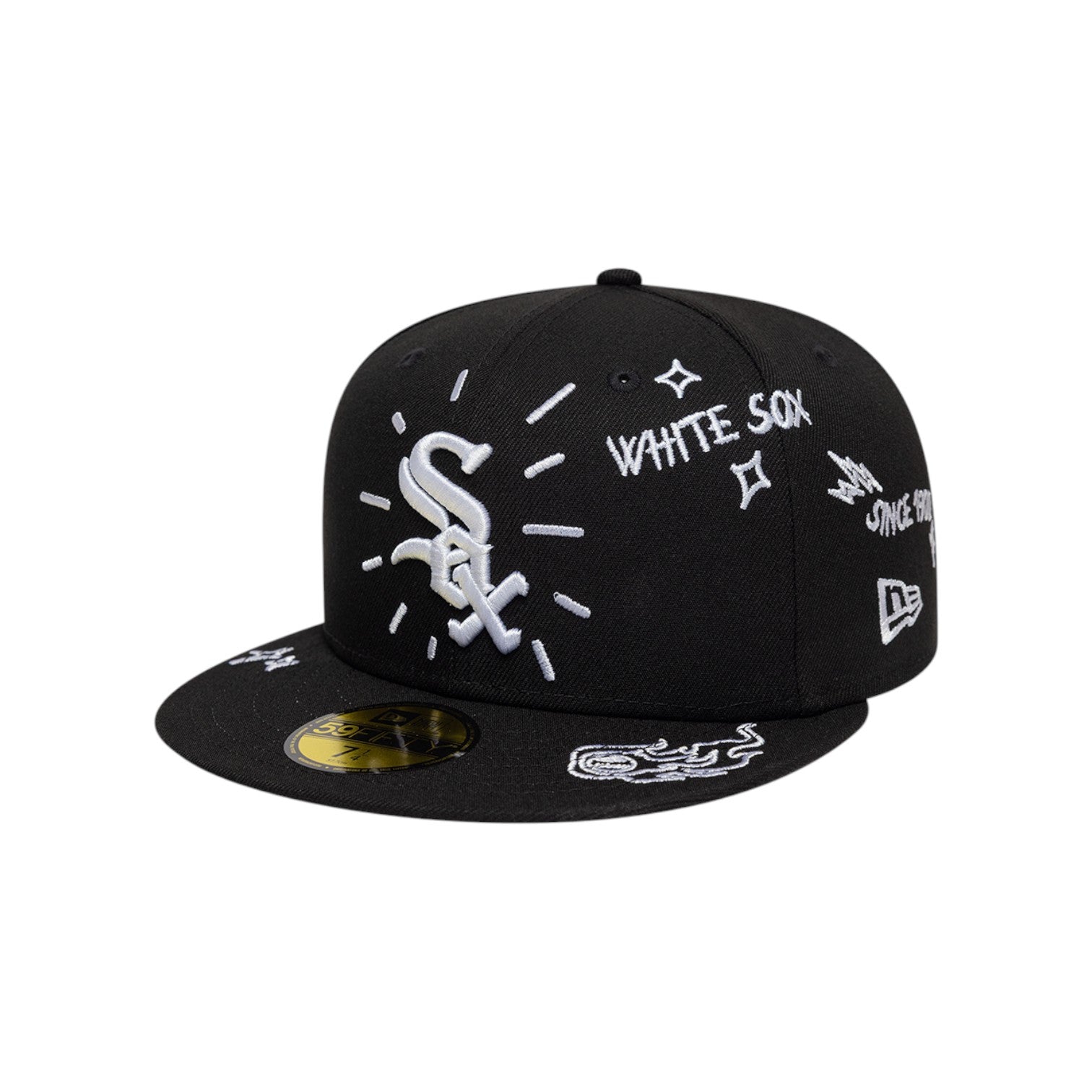 59FIFTY Chicago White Sox MLB Scribble Black