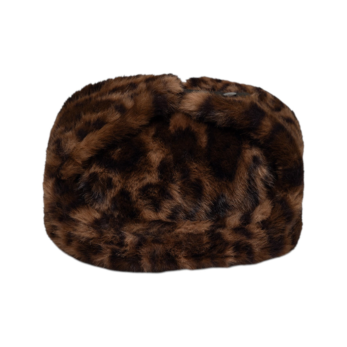 Trapper Faux Fur Leopard Brown