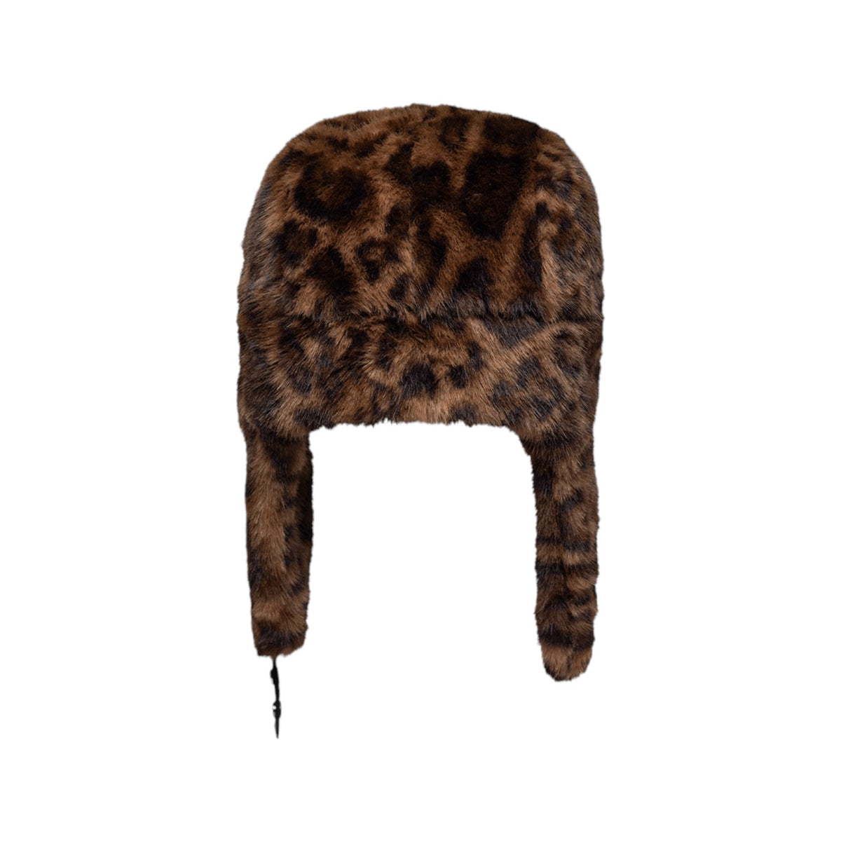 Trapper Faux Fur Leopard Brown