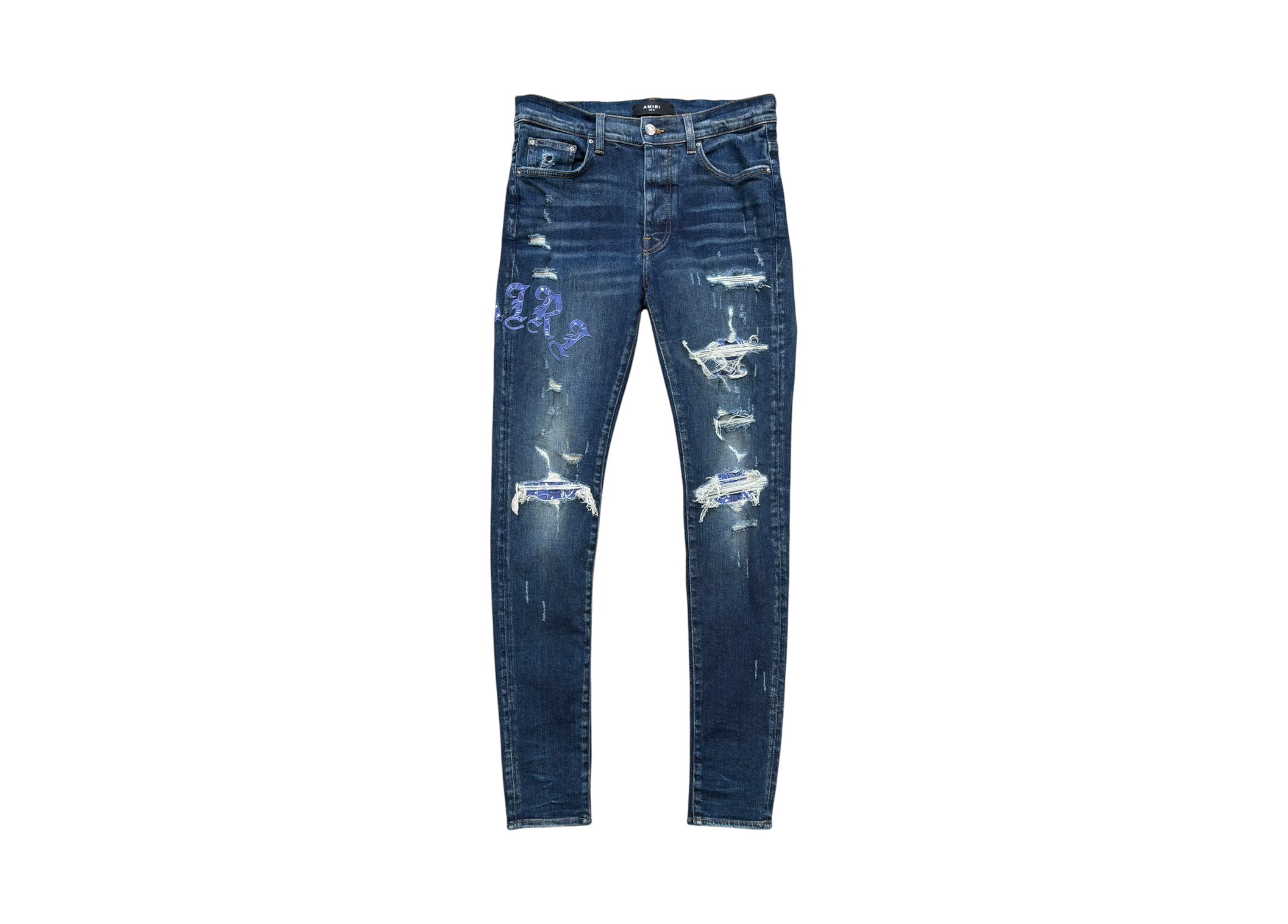 Amiri Denim Bandana Purple COND 9/10