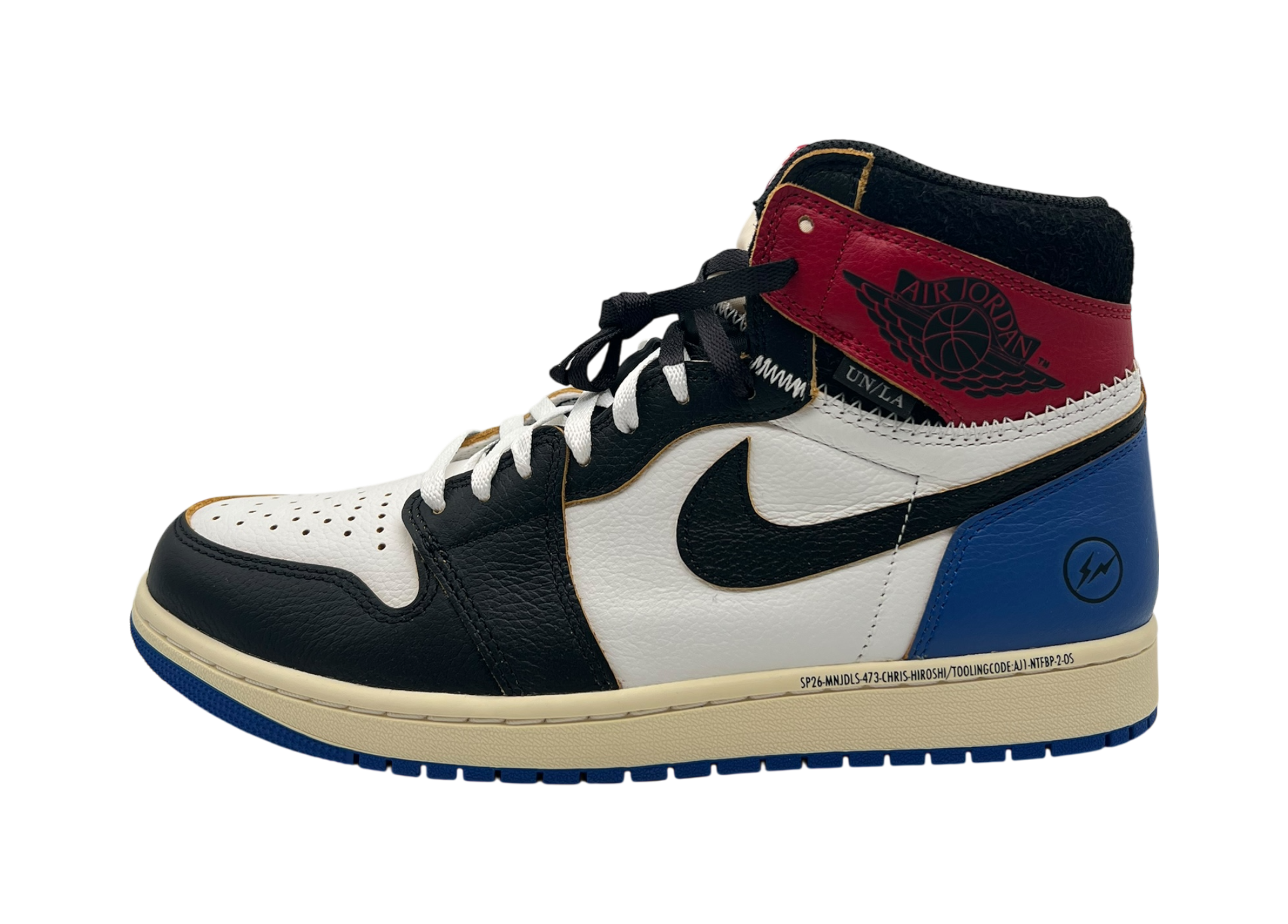 Jordan 1 High Fragment UNION LA Red Royal COND NEW (OG ALL)