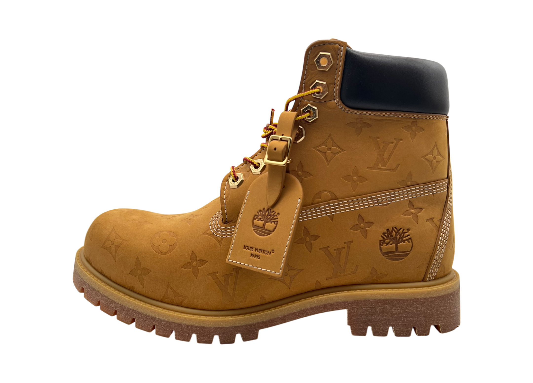 Timberland Louis Vuitton Ankle Boot Wheat Monogram COND NEW (OG ALL)