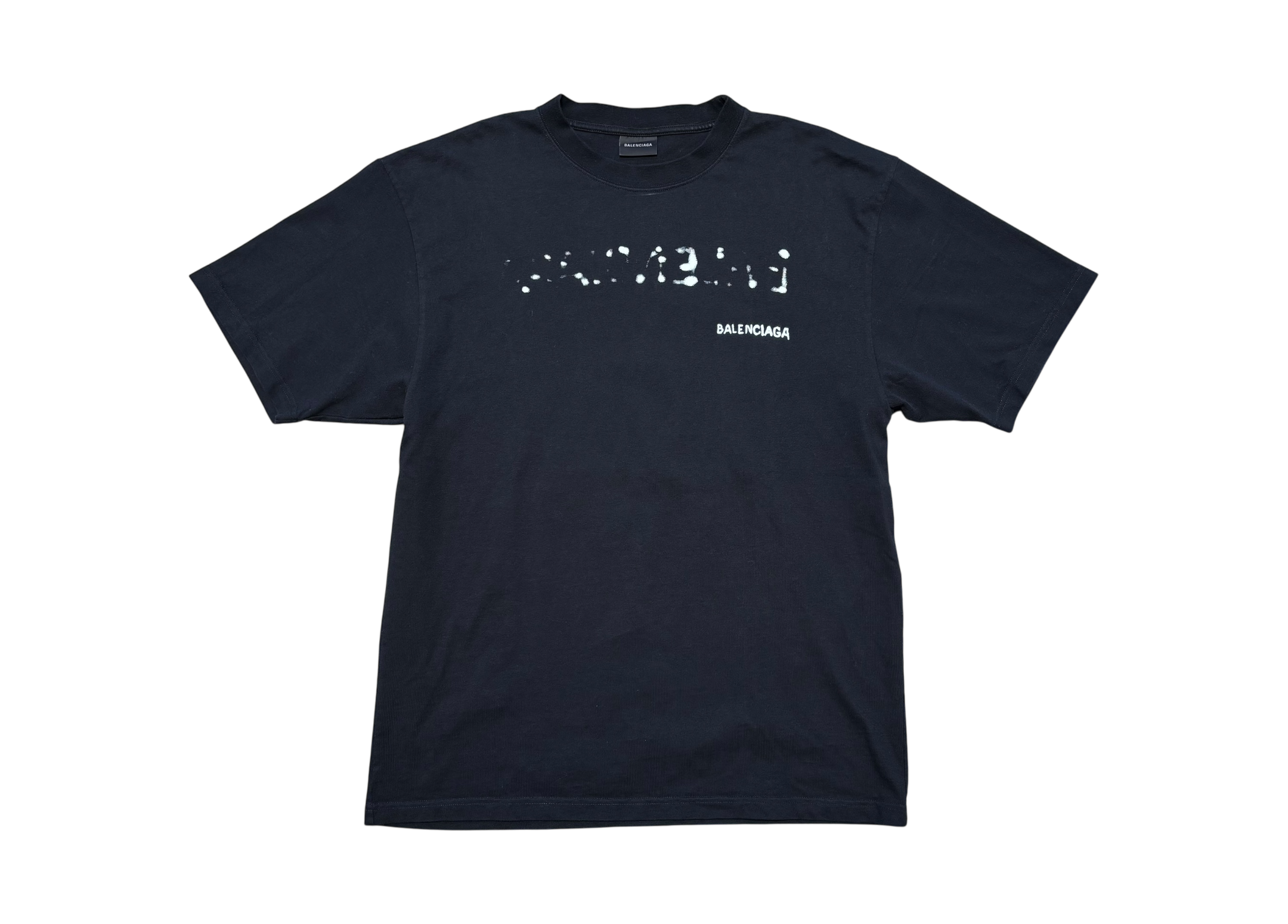 Balenciaga T-Shirt Logo Printed Black COND 9/10 (fit L)