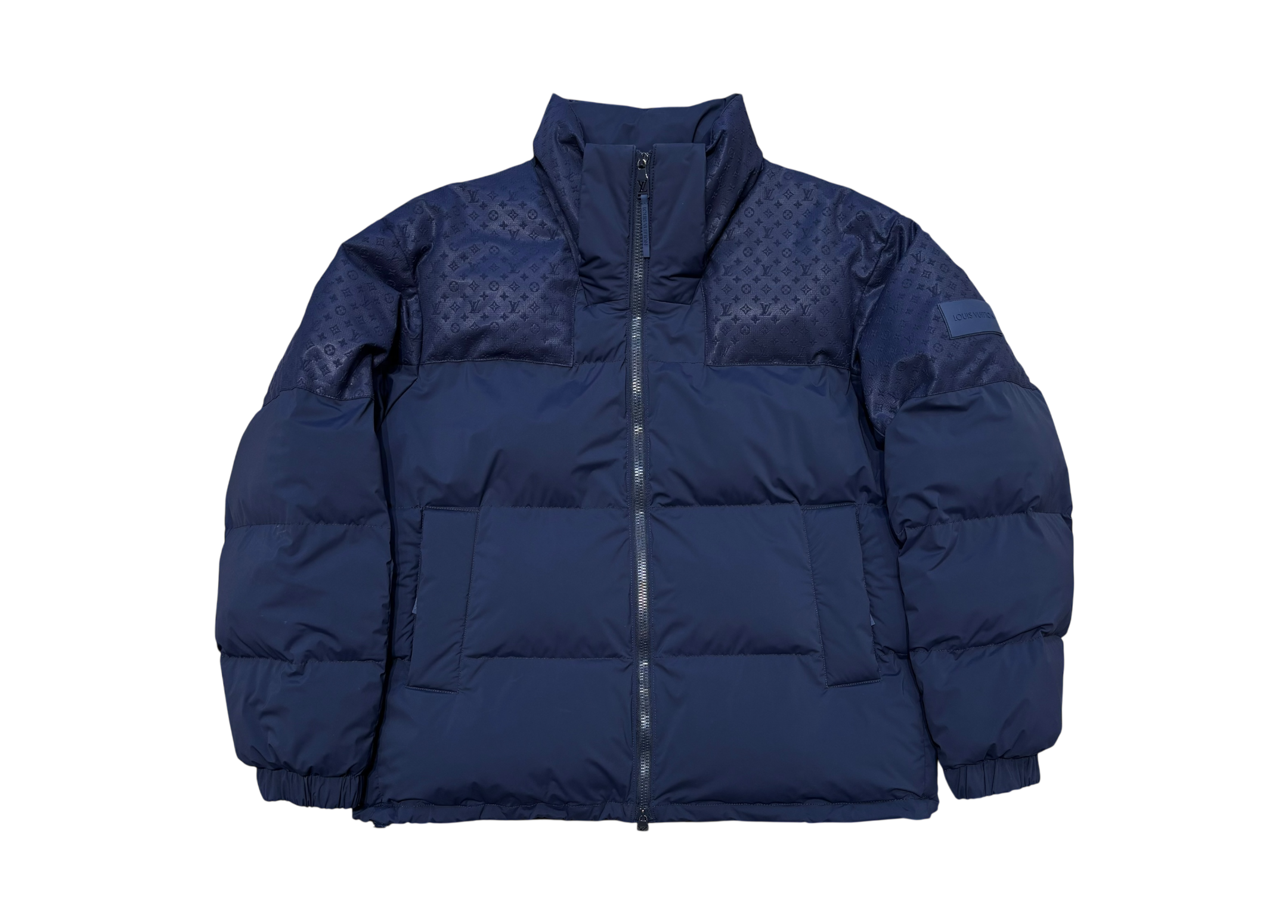 Louis Vuitton Puffer Jacket Monogram Navy COND 9.5/10