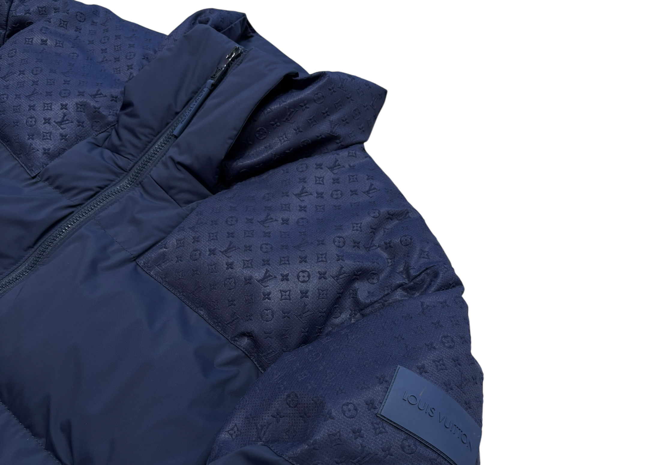 Louis Vuitton Puffer Jacket Monogram Navy COND 9.5/10