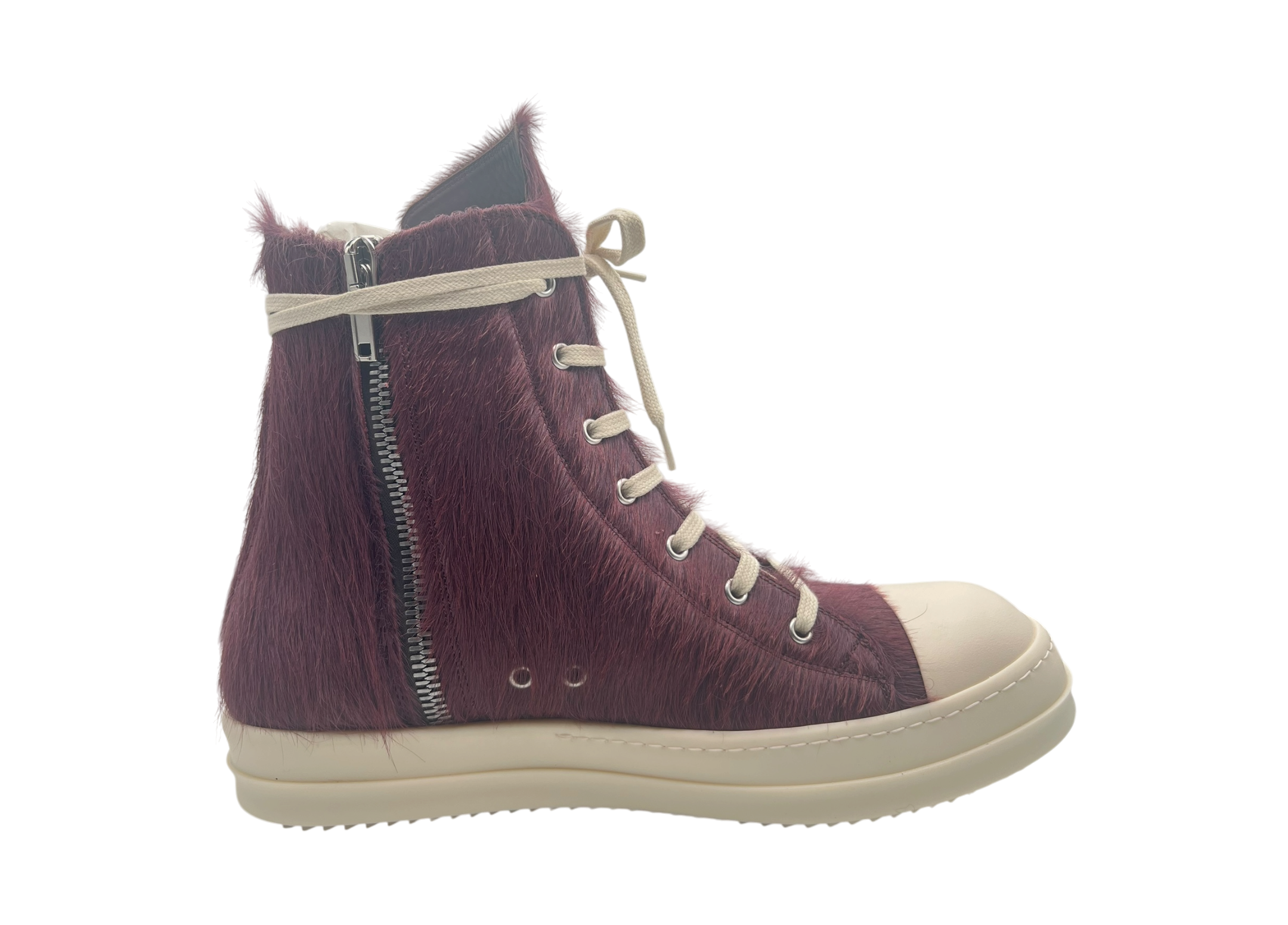 Rick Owens Ramones High Pony Bordeaux COND NEW