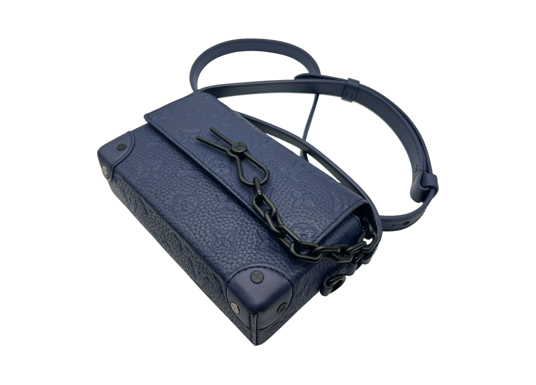 Louis Vuitton Steamer Wearable Wallet Monogram Leather Navy COND 9/10 (OG ALL)