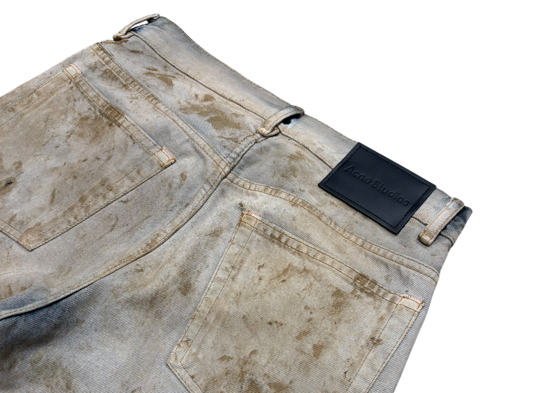 Acne Studios Denim Jeans Klondike Sand Beige COND NEW