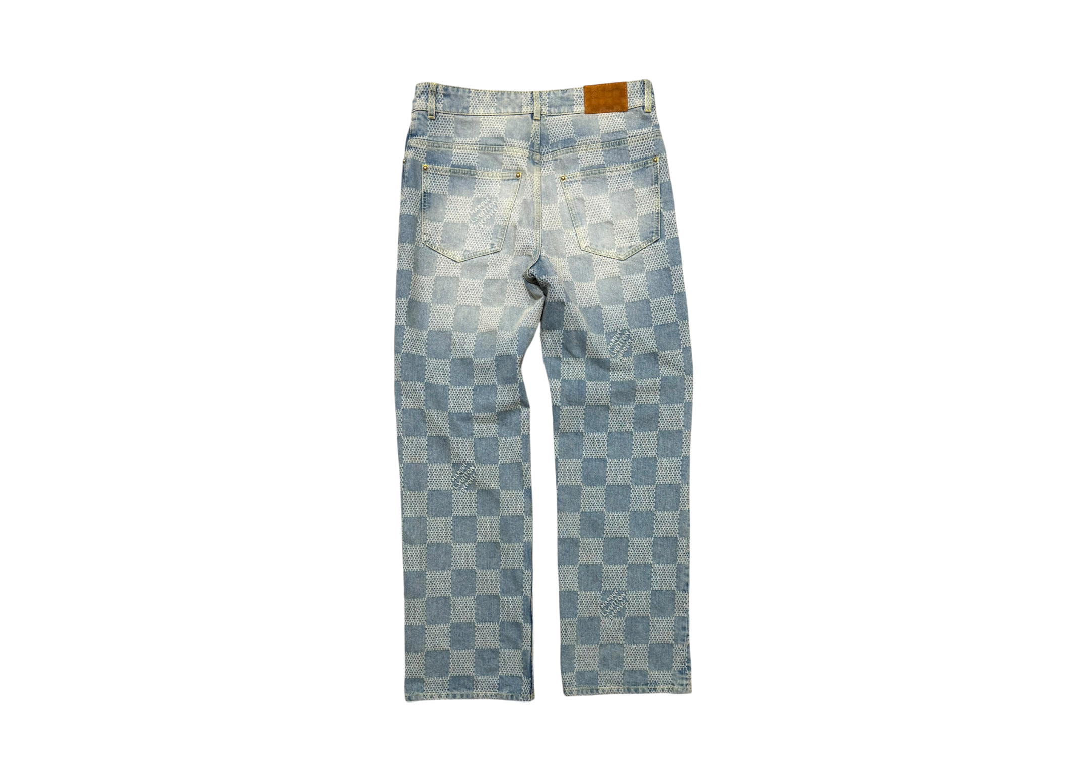 Louis Vuitton Denim Jeans Damier COND 9.5/10