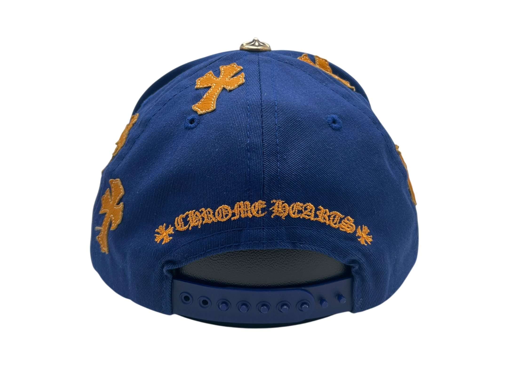 Chrome Hearts Cap Blue Cross Patch Yellow COND 9/10