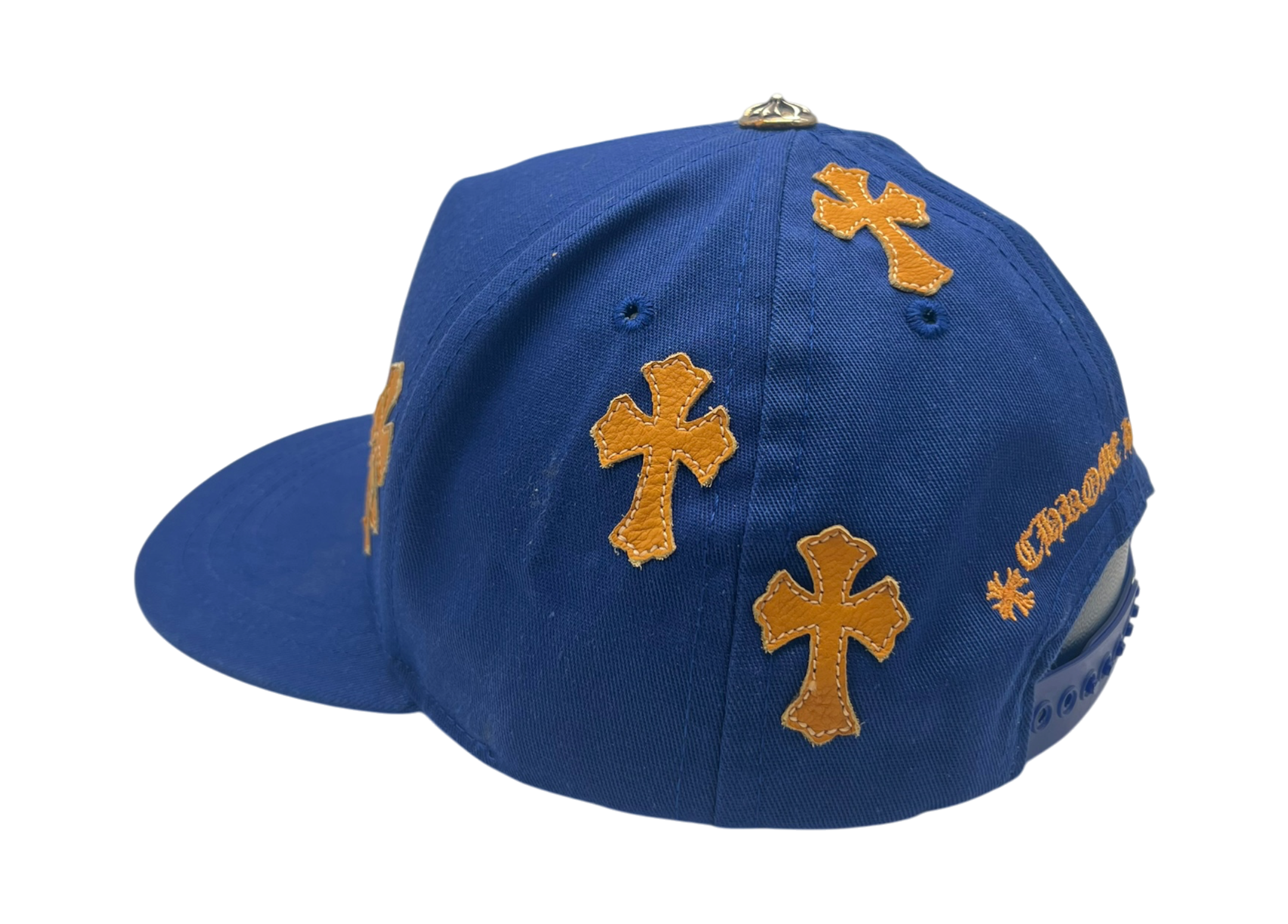 Chrome Hearts Cap Blue Cross Patch Yellow COND 9/10