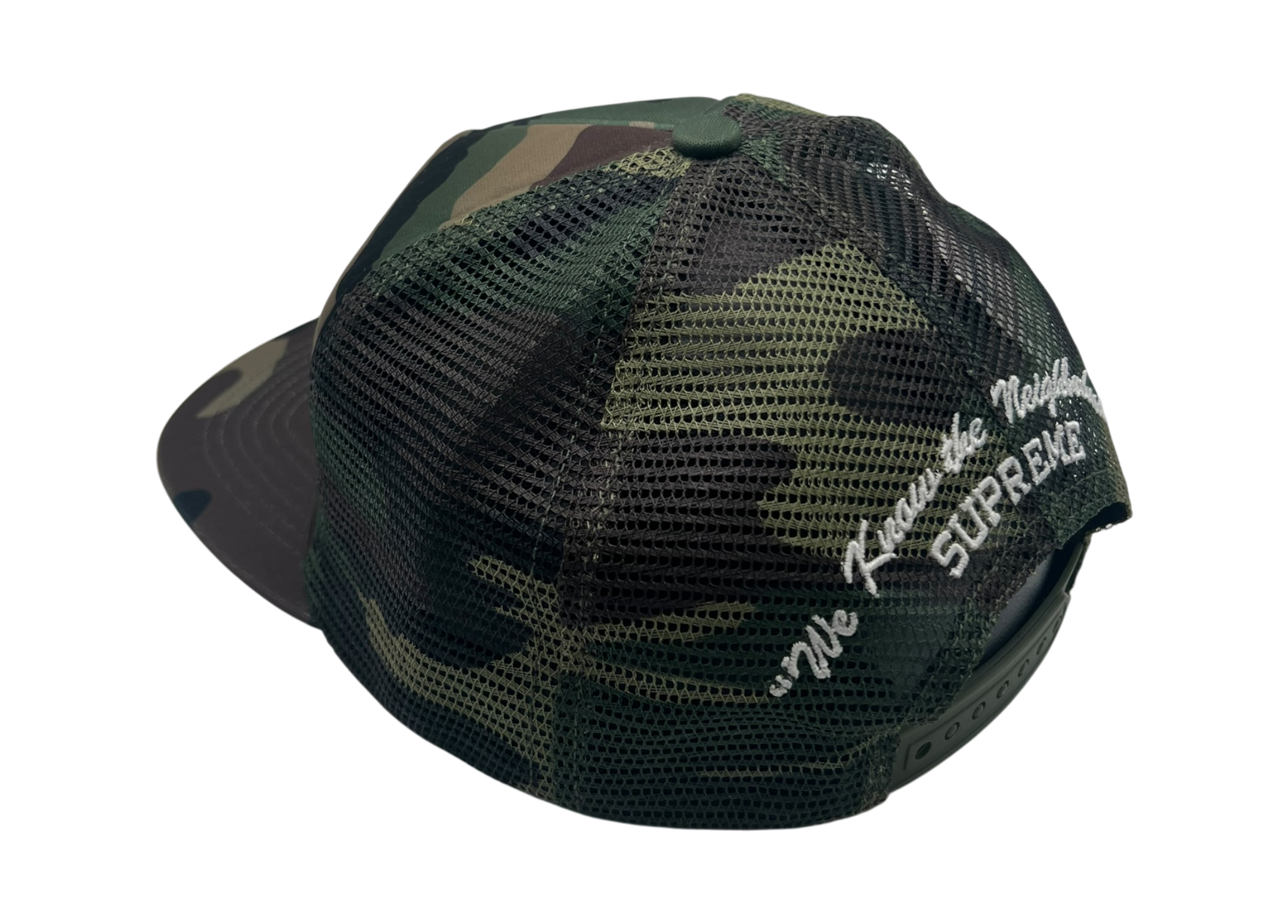 Supreme Trucker Hat Supreme Beef Camo COND NEW