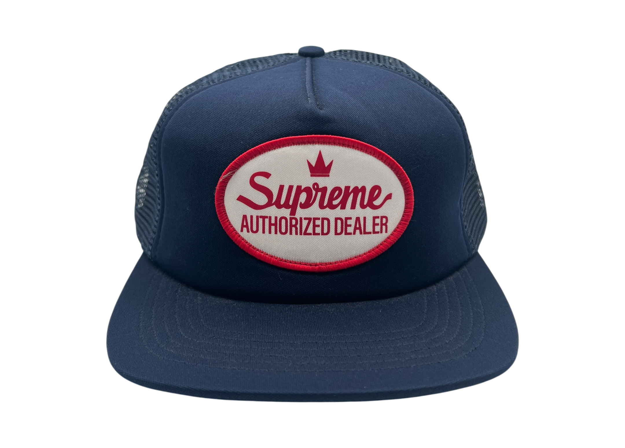 Supreme Trucker Hat Authorized Dealer Navy COND NEW