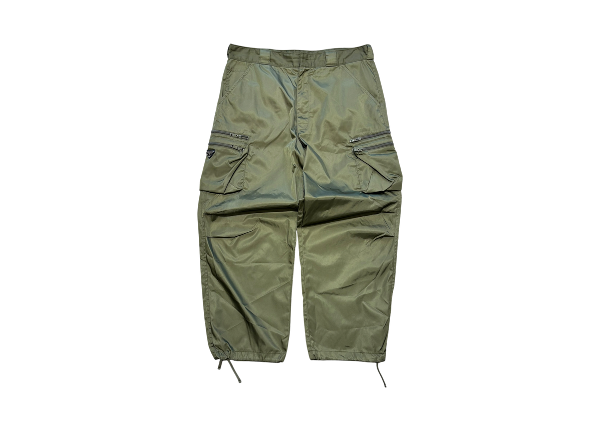 Prada Cargo Pant Re-Nylon Military Green COND 9.5/10