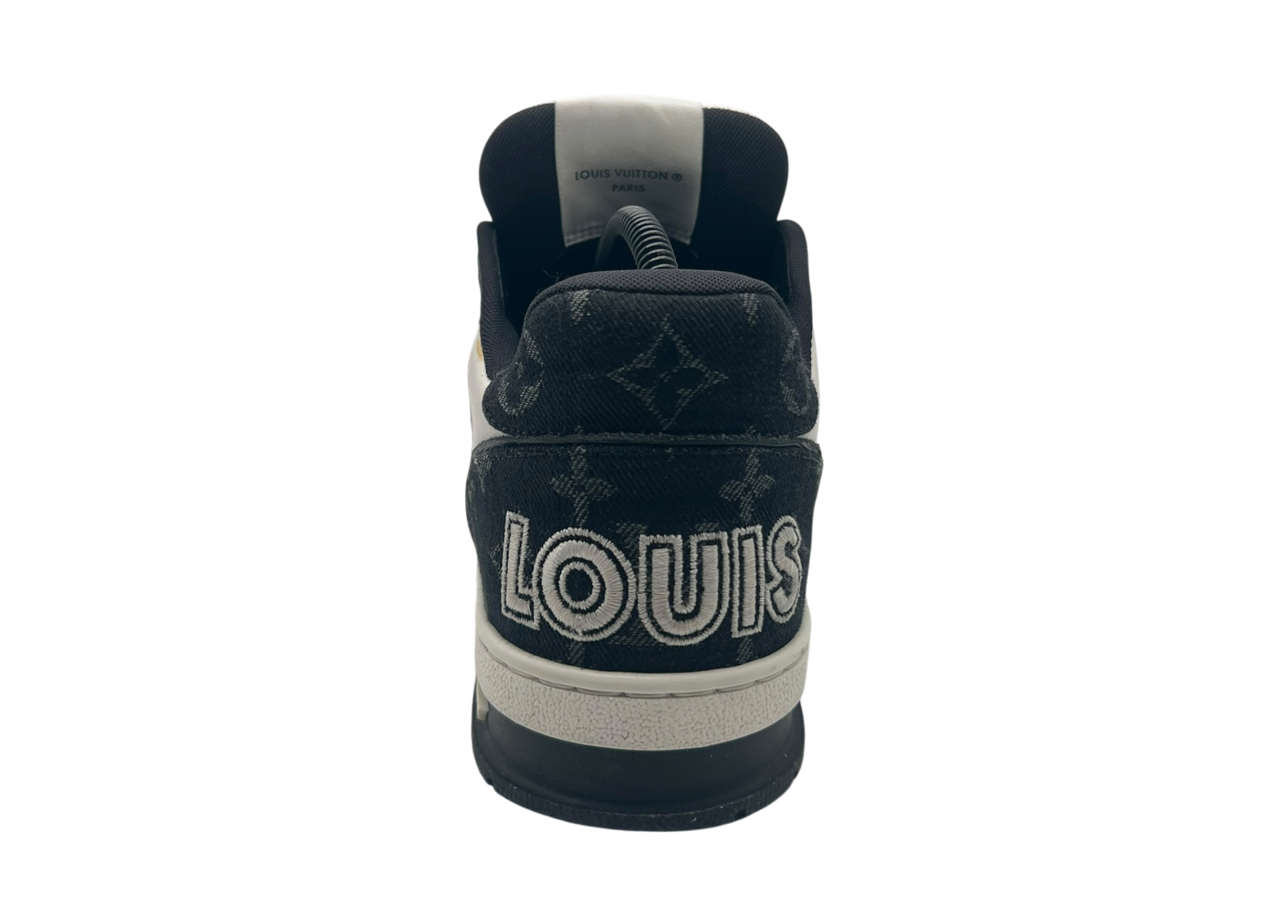 Louis Vuitton Trainer Black Denim Strap COND 9/10 (NO BOX)