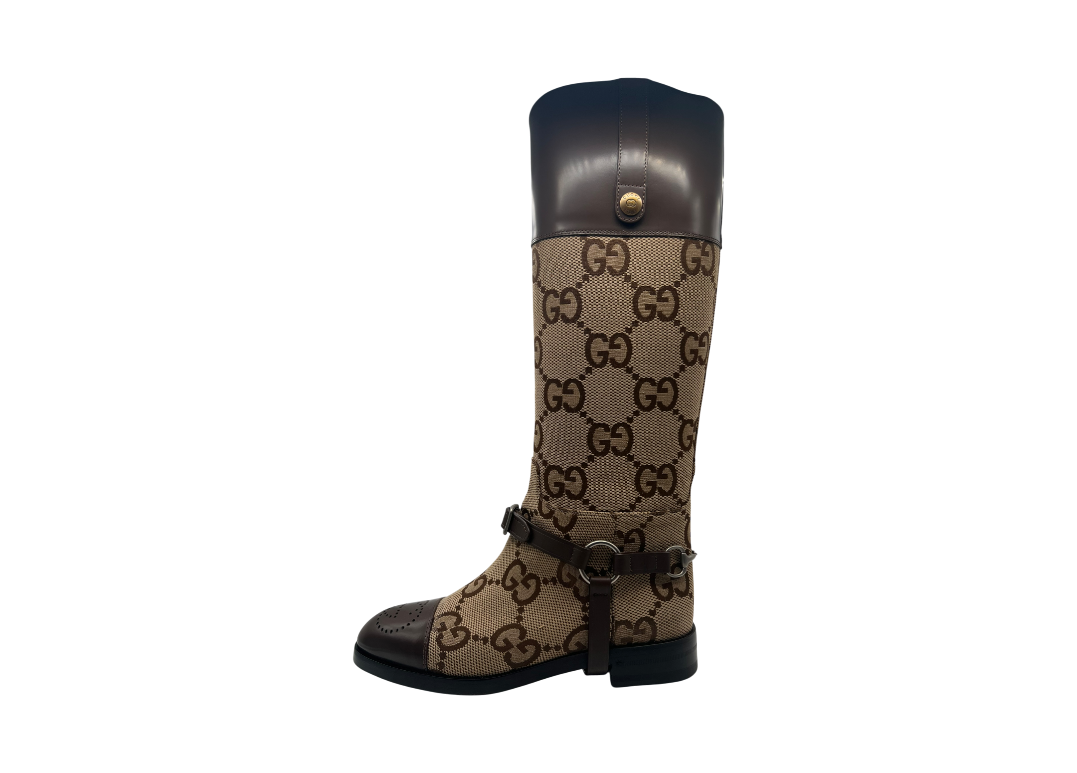 Gucci Knee-High Canvas GG Jumbo COND NEW (OG ALL)