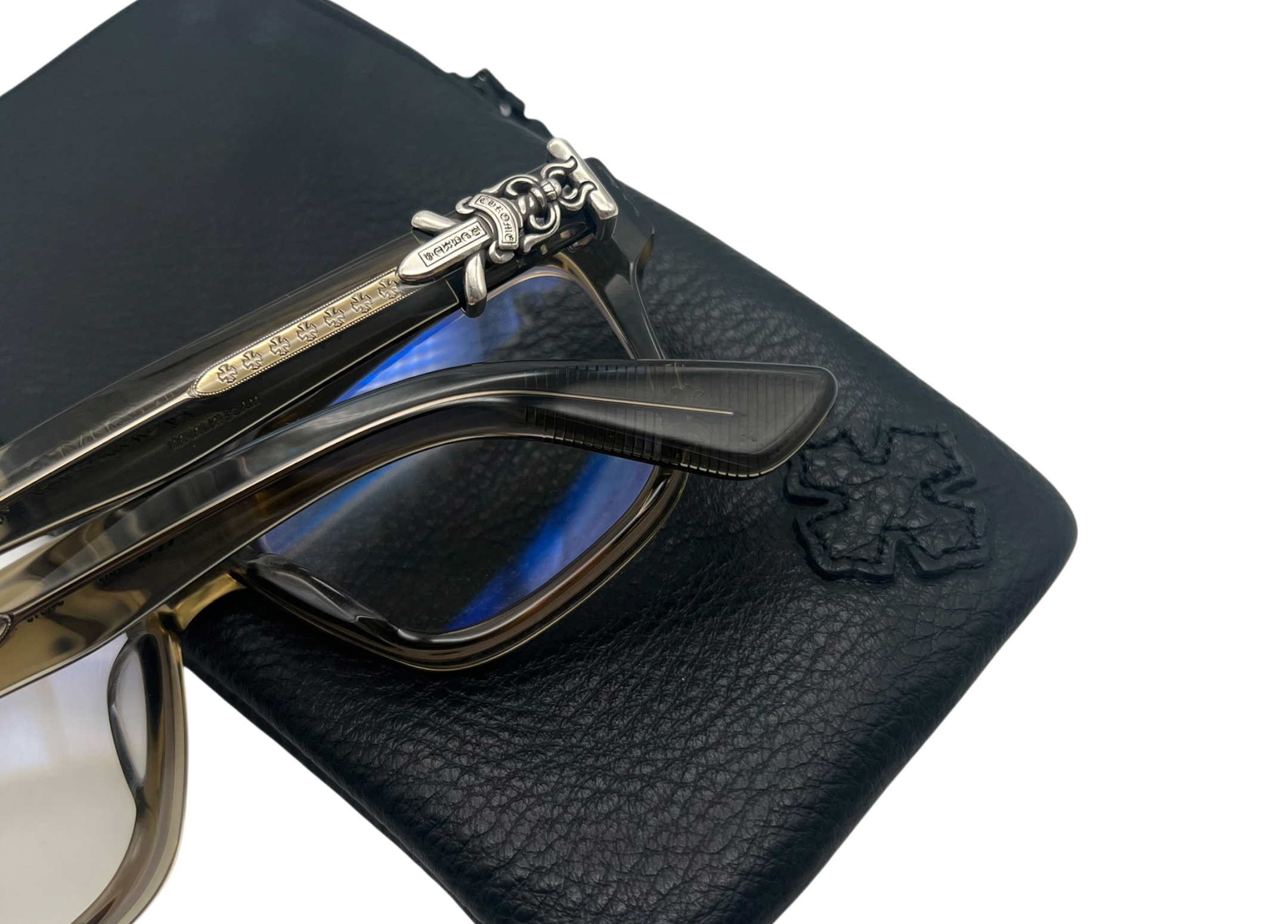Chrome Hearts Glasses Vagillionaire II Olive COND NEW