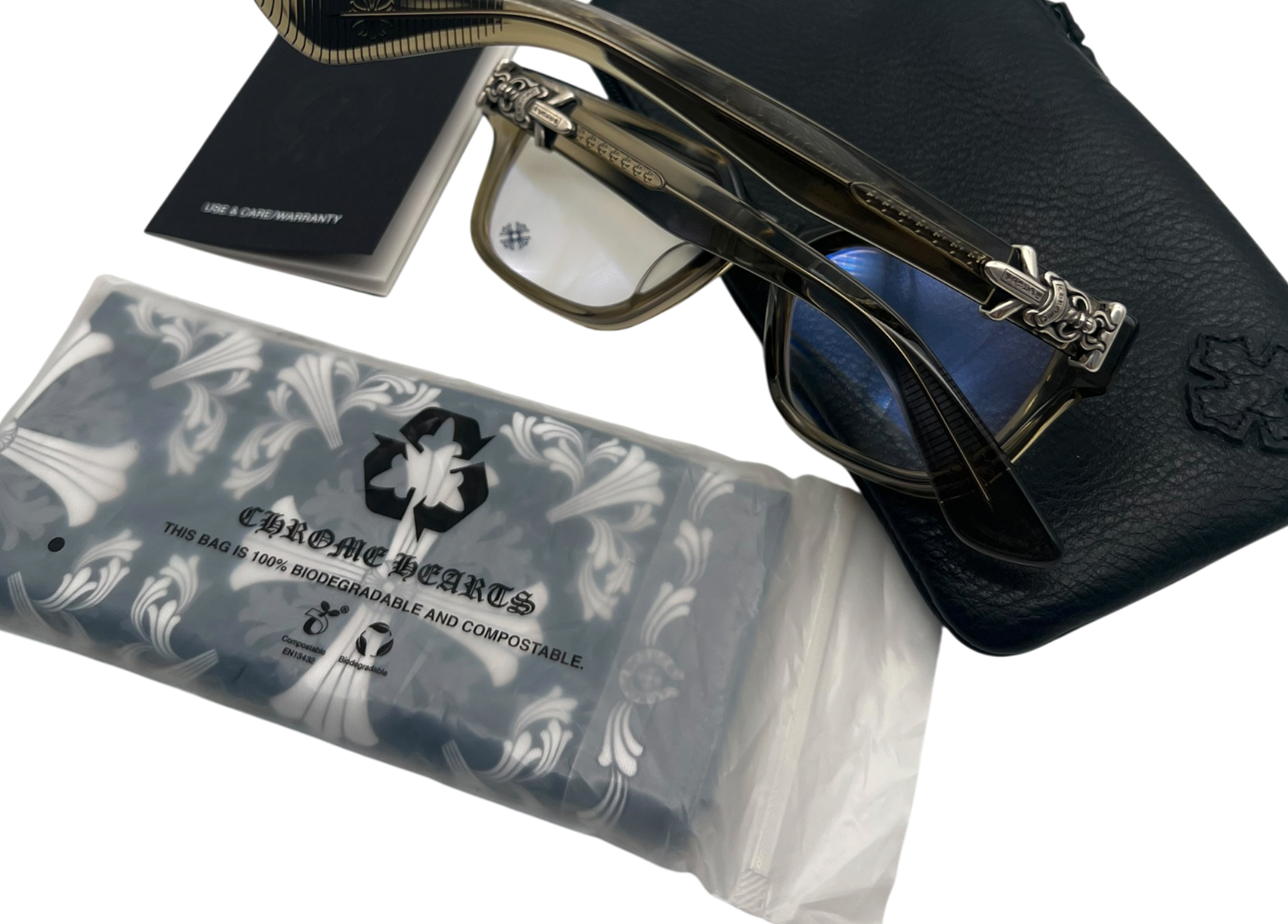 Chrome Hearts Glasses Vagillionaire II Olive COND NEW