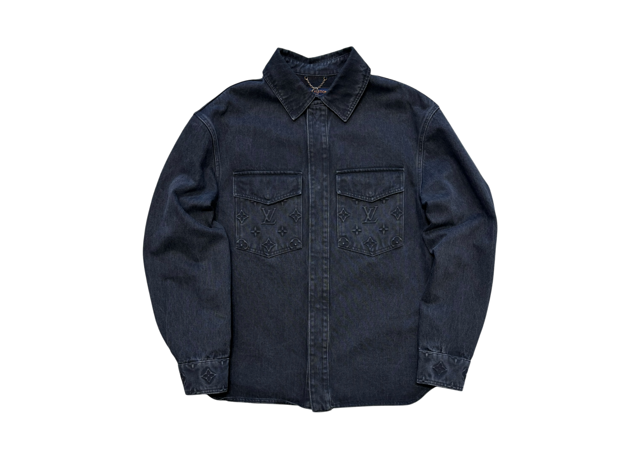 Louis Vuitton Denim Overshirt Monogram Black COND 9.5/10