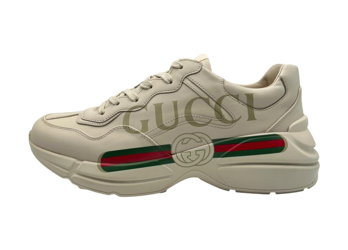 Gucci Rhyton Leather Beige