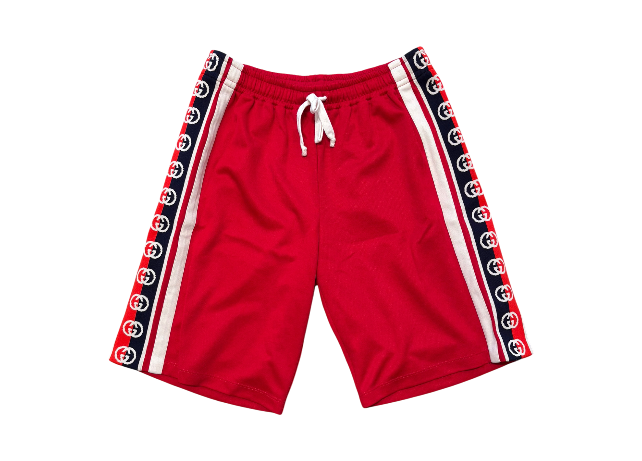 Gucci Shorts GG Trim Red COND 9.5/10
