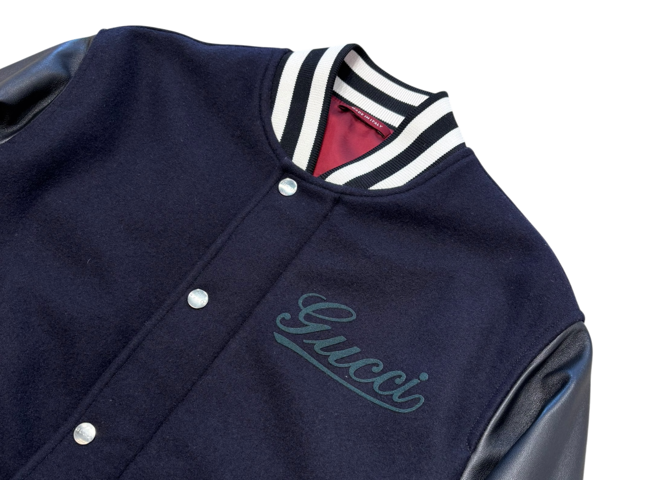 Gucci Varsity Jacket College Navy COND 9.5/10