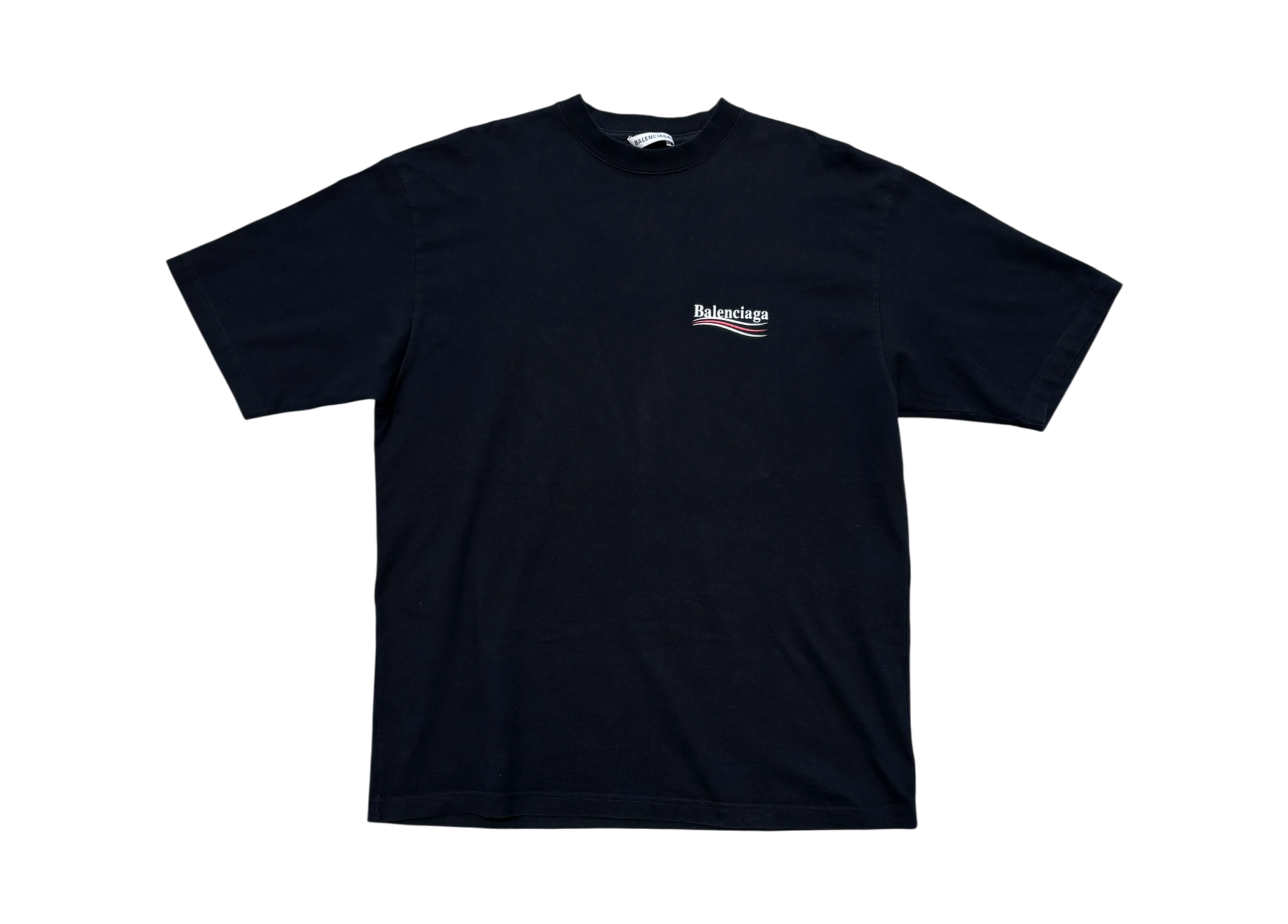 Balenciaga T-shirt Waves Logo Black COND 9.5/10