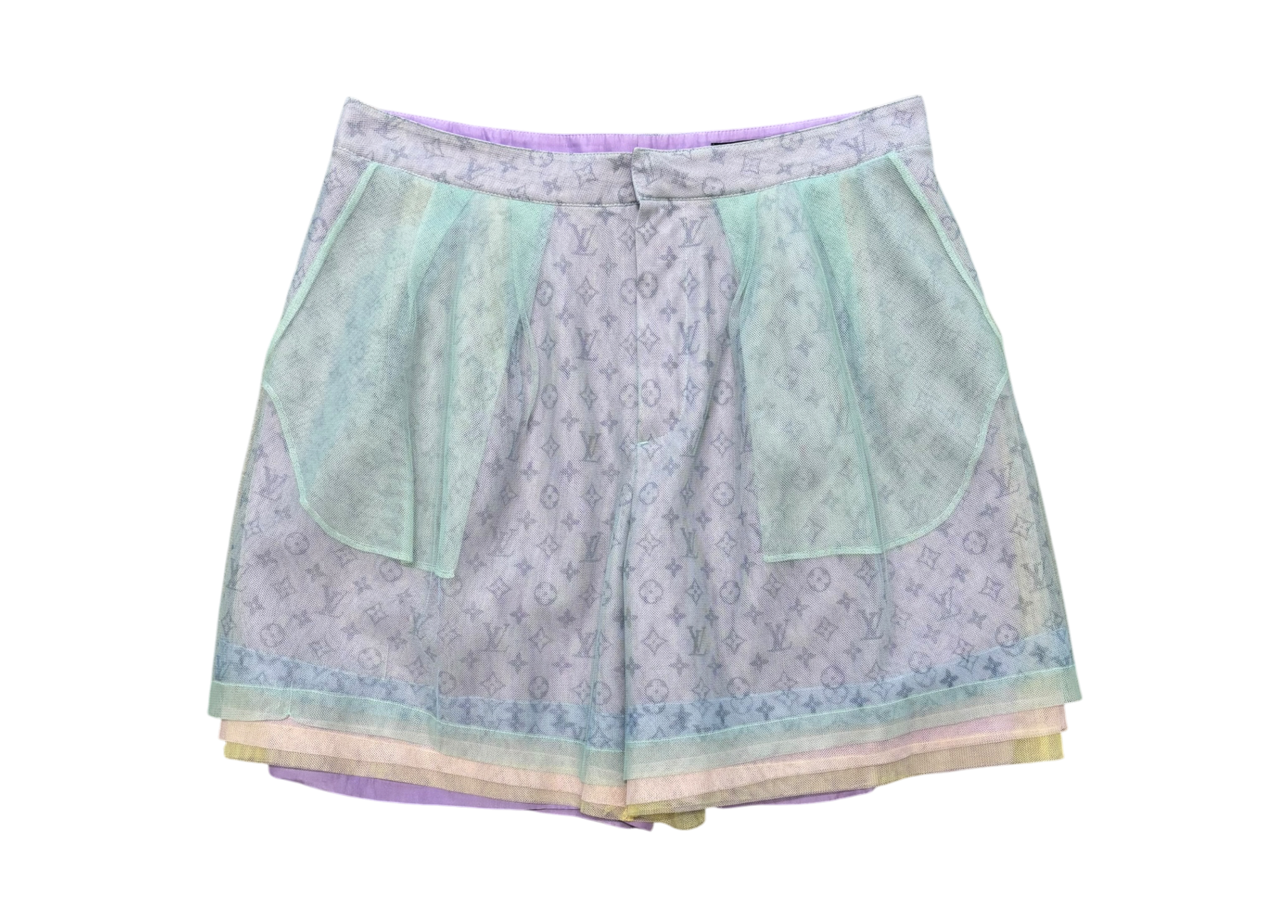 Louis Vuitton Shorts Monogram Tulle Multicolor COND 9/10