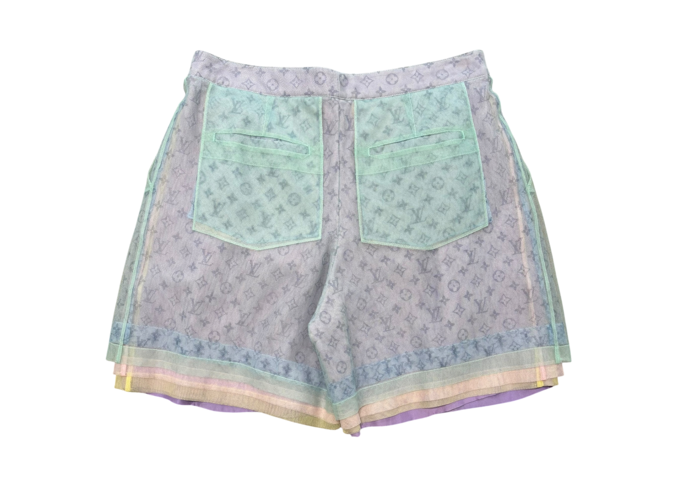 Louis Vuitton Shorts Monogram Tulle Multicolor COND 9/10