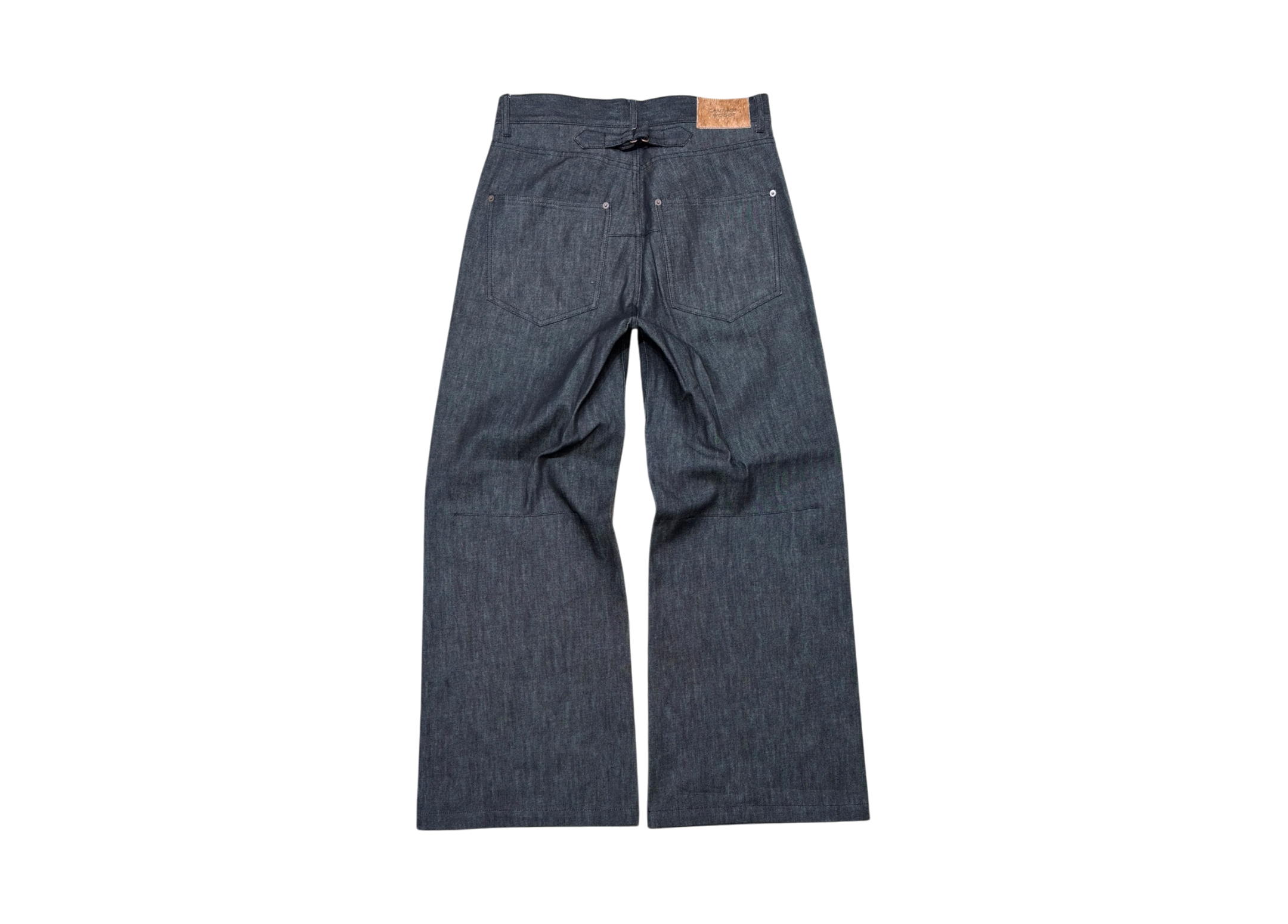 Camphor Wood Denim Pants Made In Japan 130oz Indigo Black COND NEW