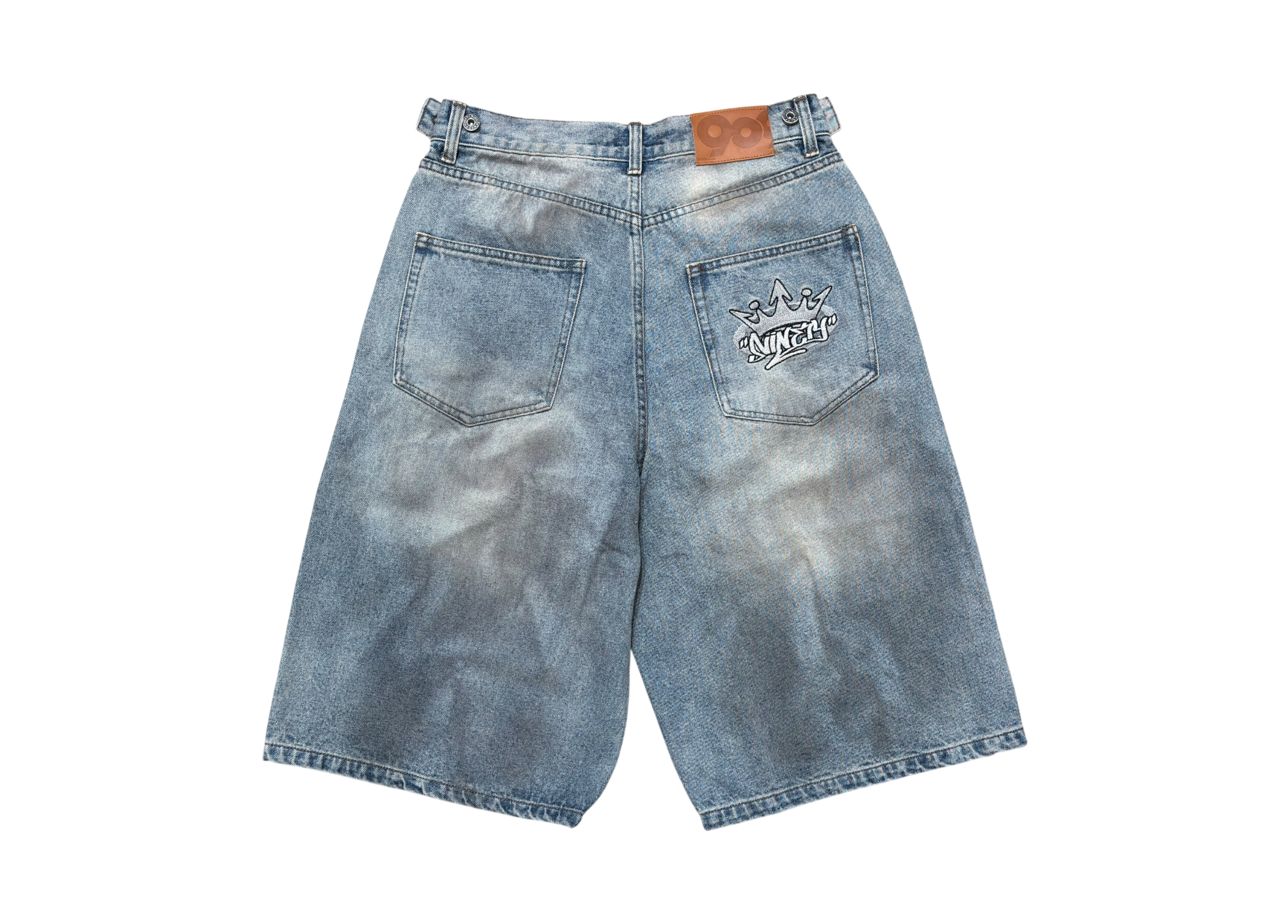 9090 Jorts Buggy Mud Light Blue King Logo COND NEW