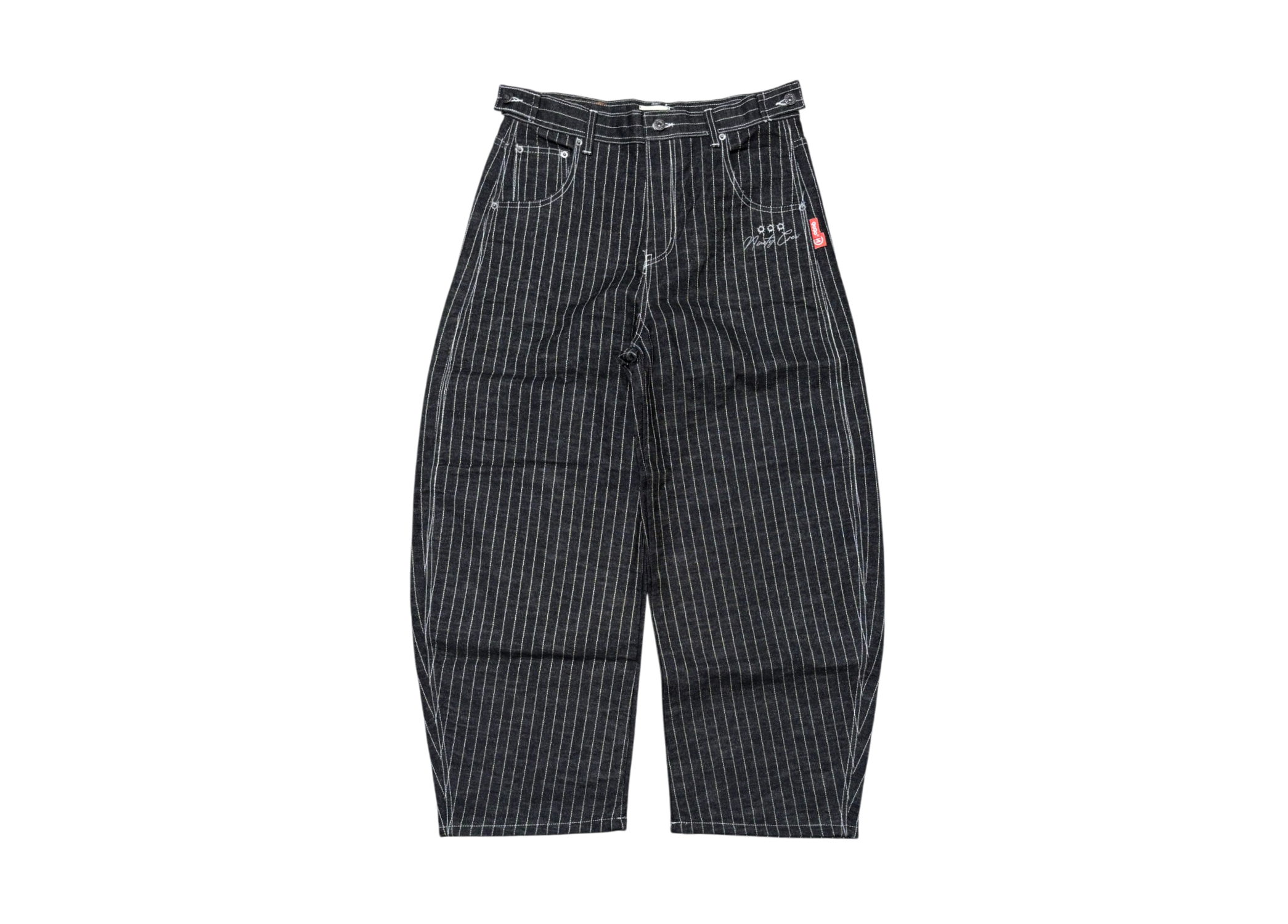 9090 Denim Pants Buggy Black Stripe COND NEW