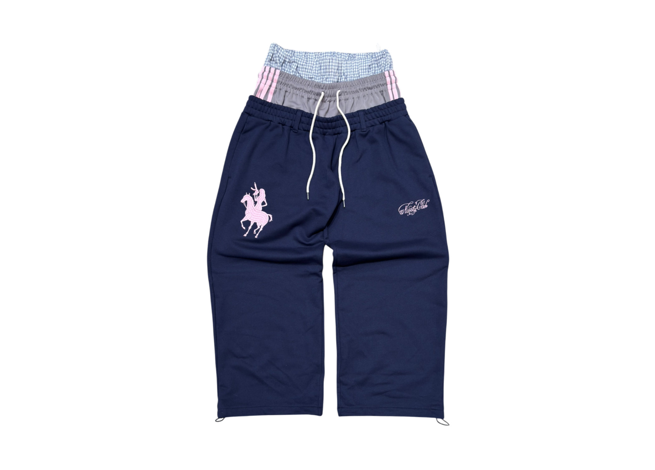 9090 Sweatpants Triple Layered Navy COND NEW