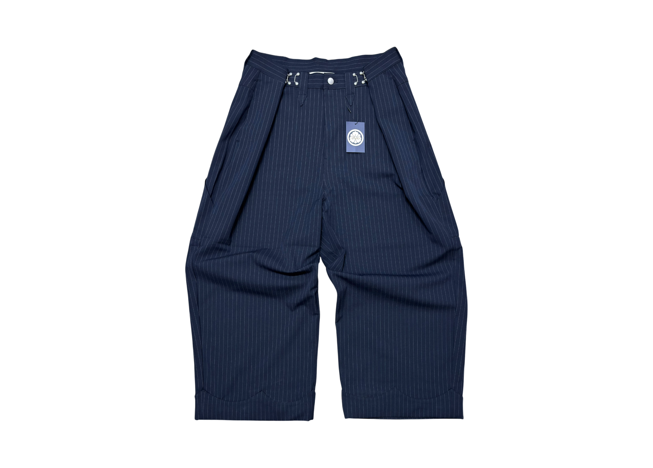 Abuku Pants Wide Baggy Hook Western Navy COND NEW