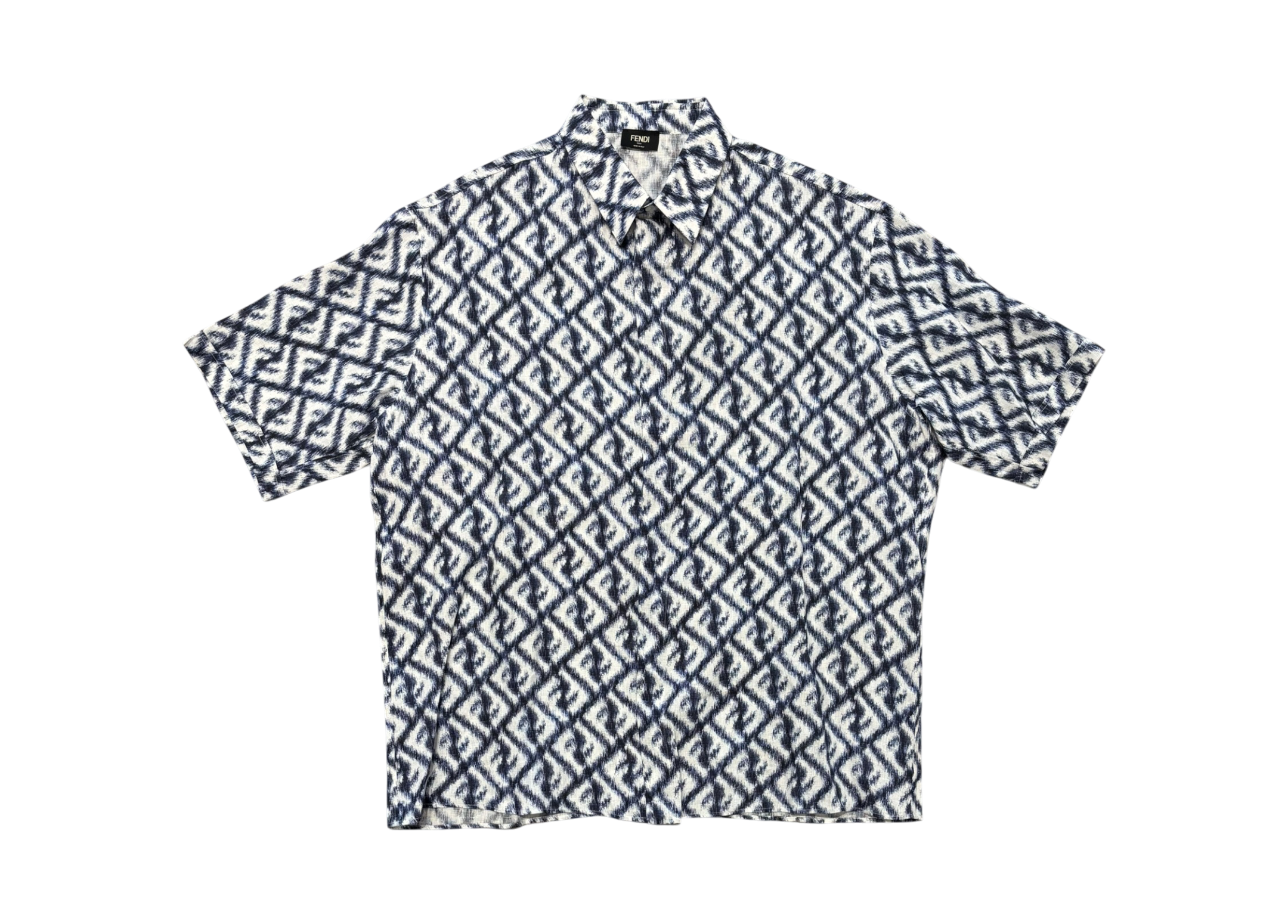 Fendi Shirt FF Linen Chiné COND NEW