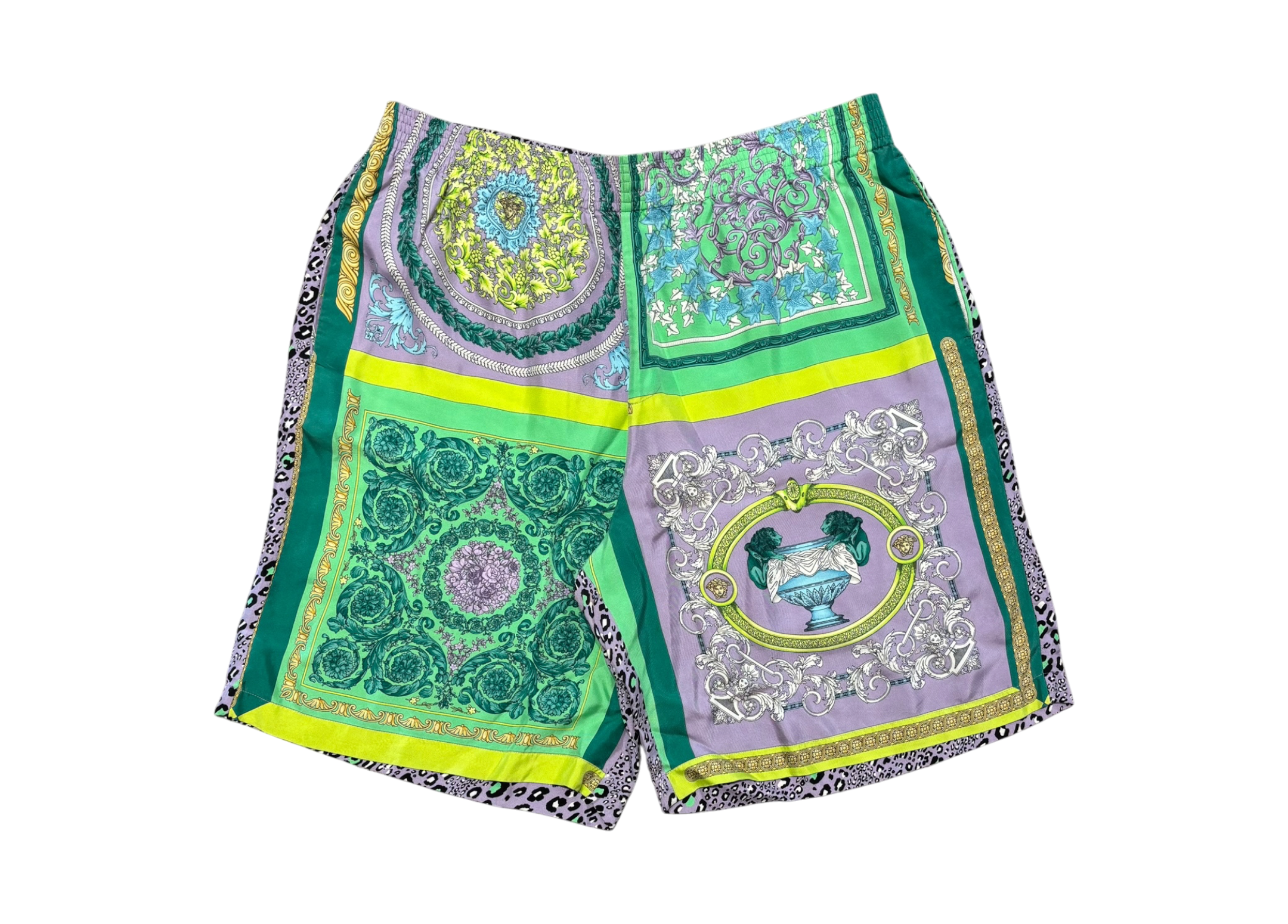 Versace Shorts Silk Mosaic Barocco COND NEW
