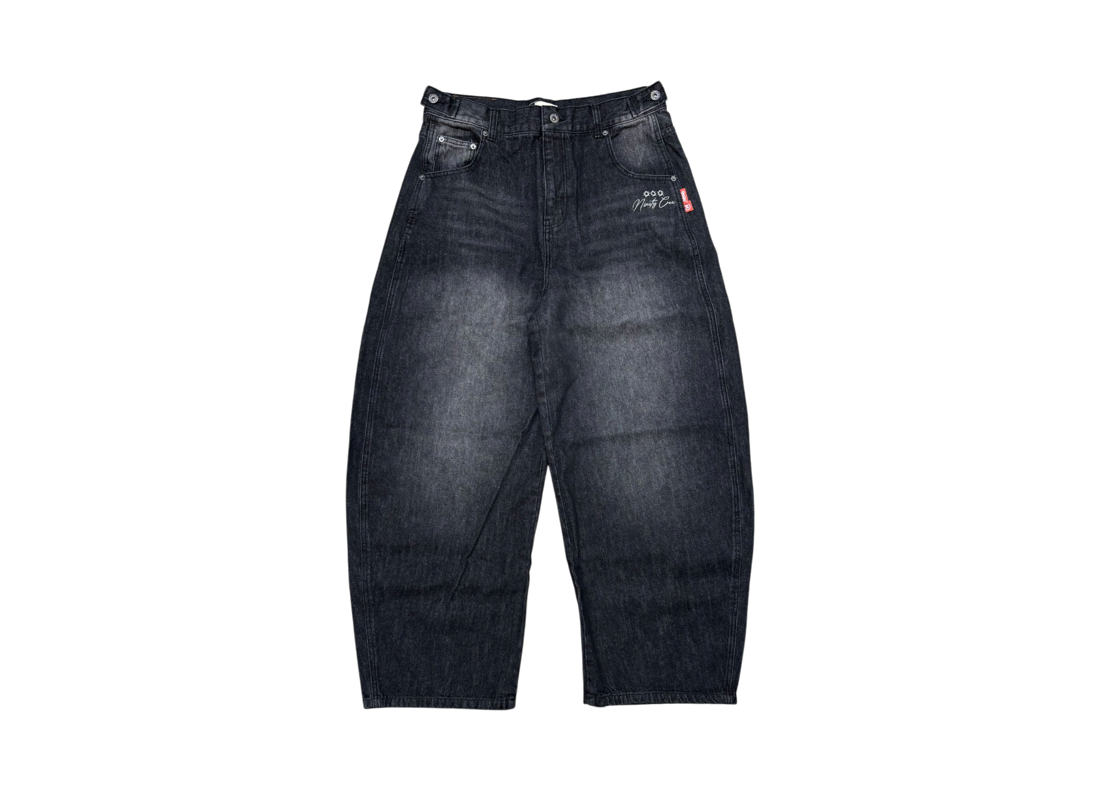 9090 Denim Pants Buggy Slub Black COND NEW