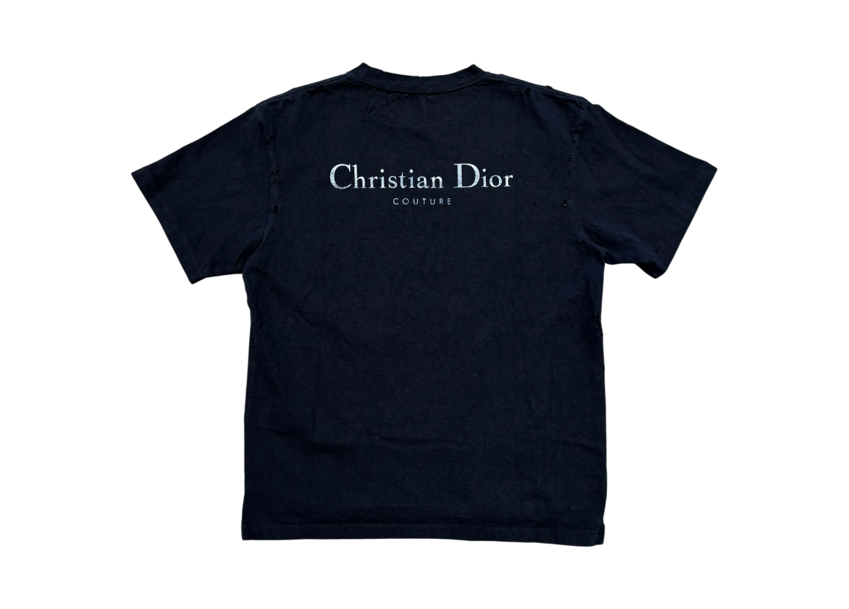 Dior T-Shirt Couture Distressed Black COND 9/10