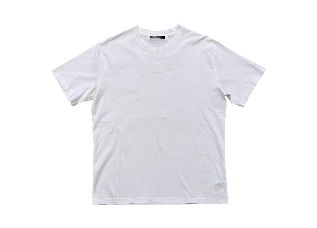 Louis Vuitton T-Shirt Embossed White COND 9/10