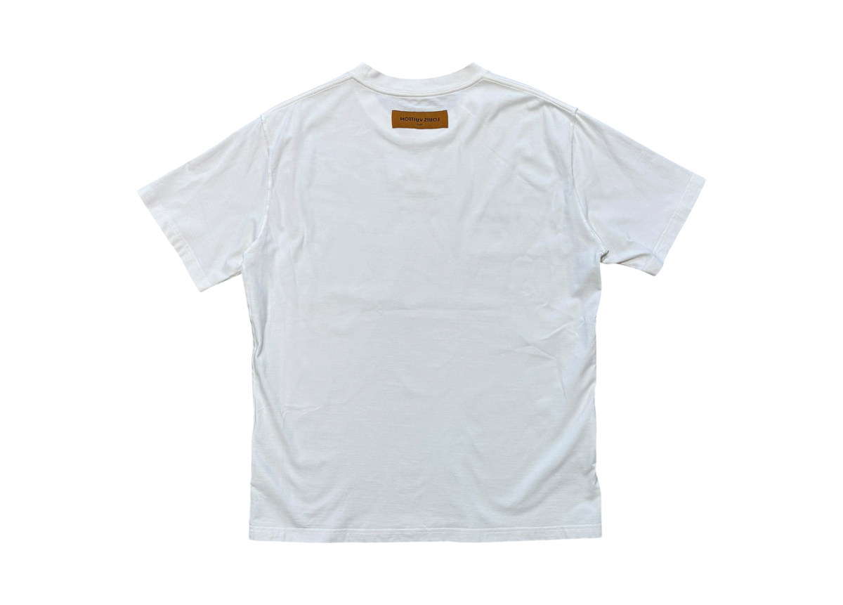 Louis Vuitton T-Shirt Embossed White COND 9/10