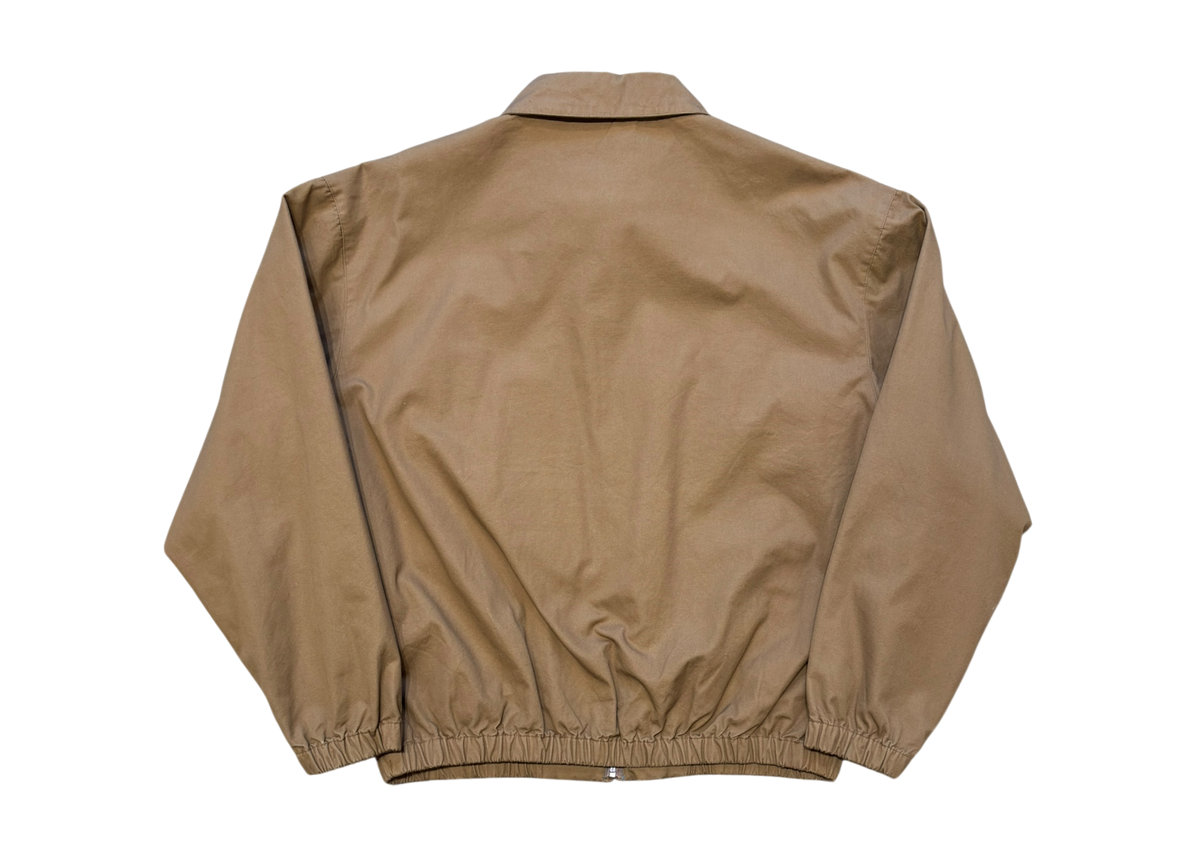 Prada Zip Jacket Cotton Blouson Camel Brown