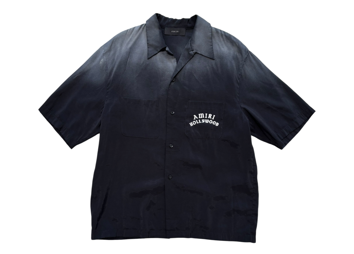Amiri Shirt Bowling Silk Hollywood Black