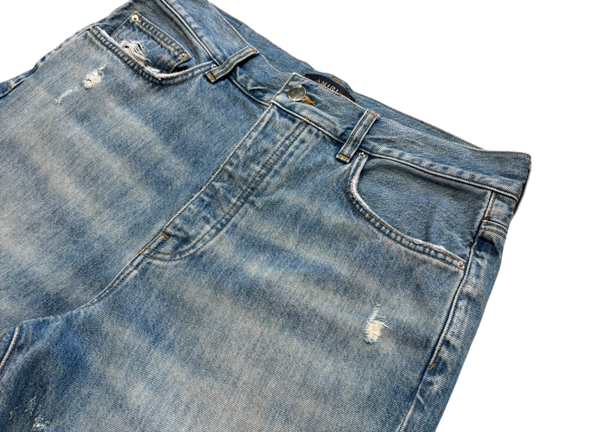 Amiri Denim Jeans Distressed Shotgun
