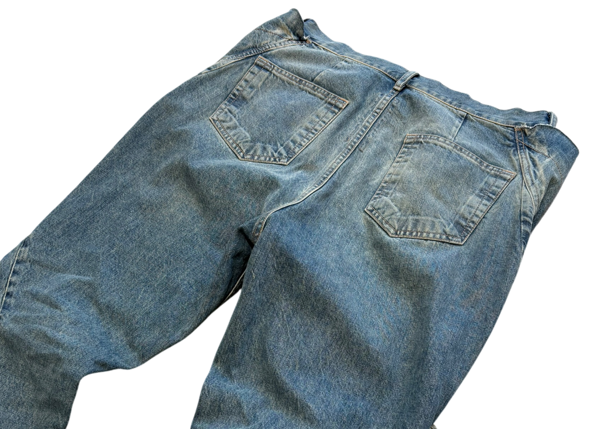 Rick Owens Denim Jeans Bootcut Slivered