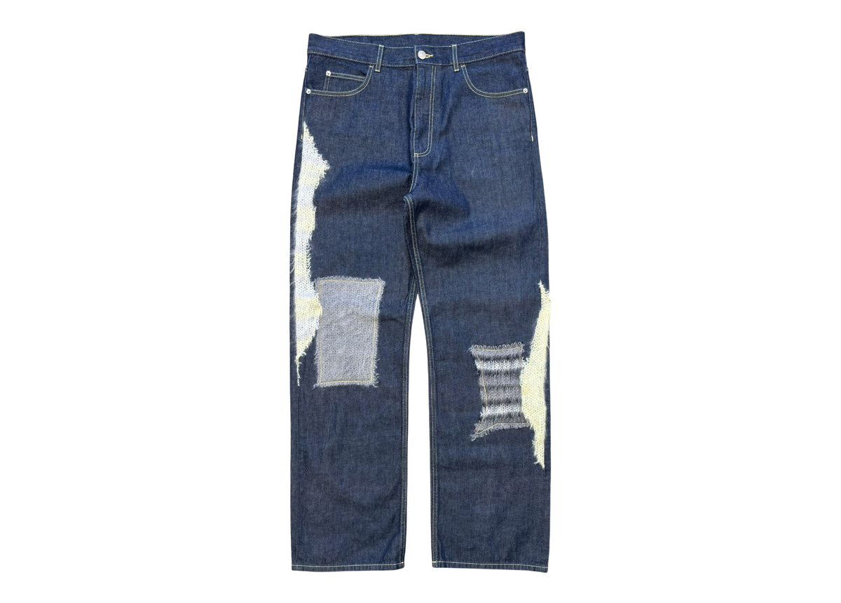 Marni Denim Jeans Mohair Panels