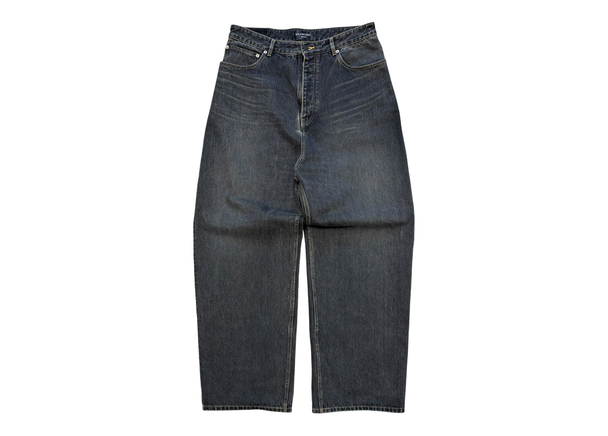 Balenciaga Denim Jeans Washed Black